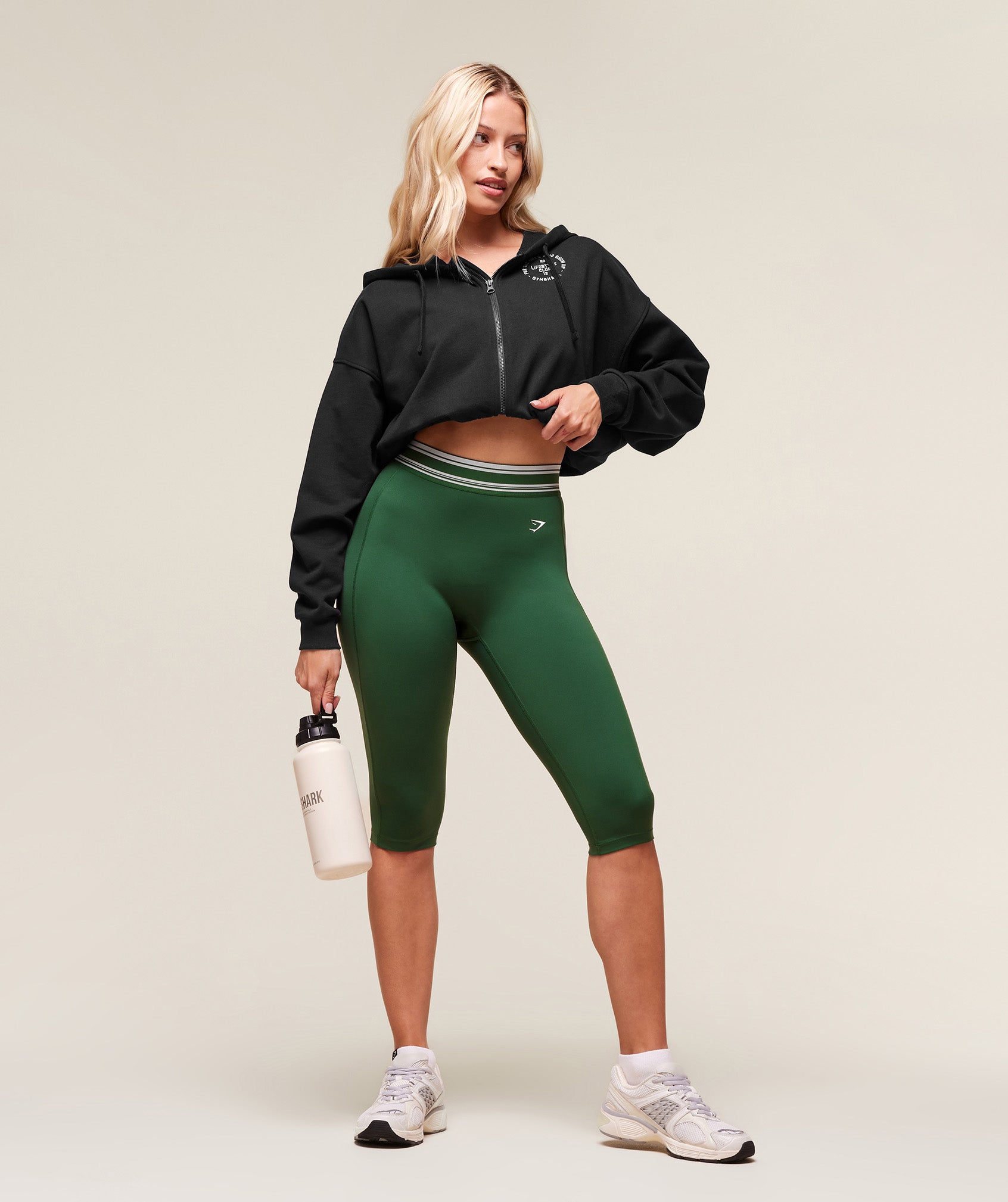 Gymshark Retro Capri Leggings - Classic Green