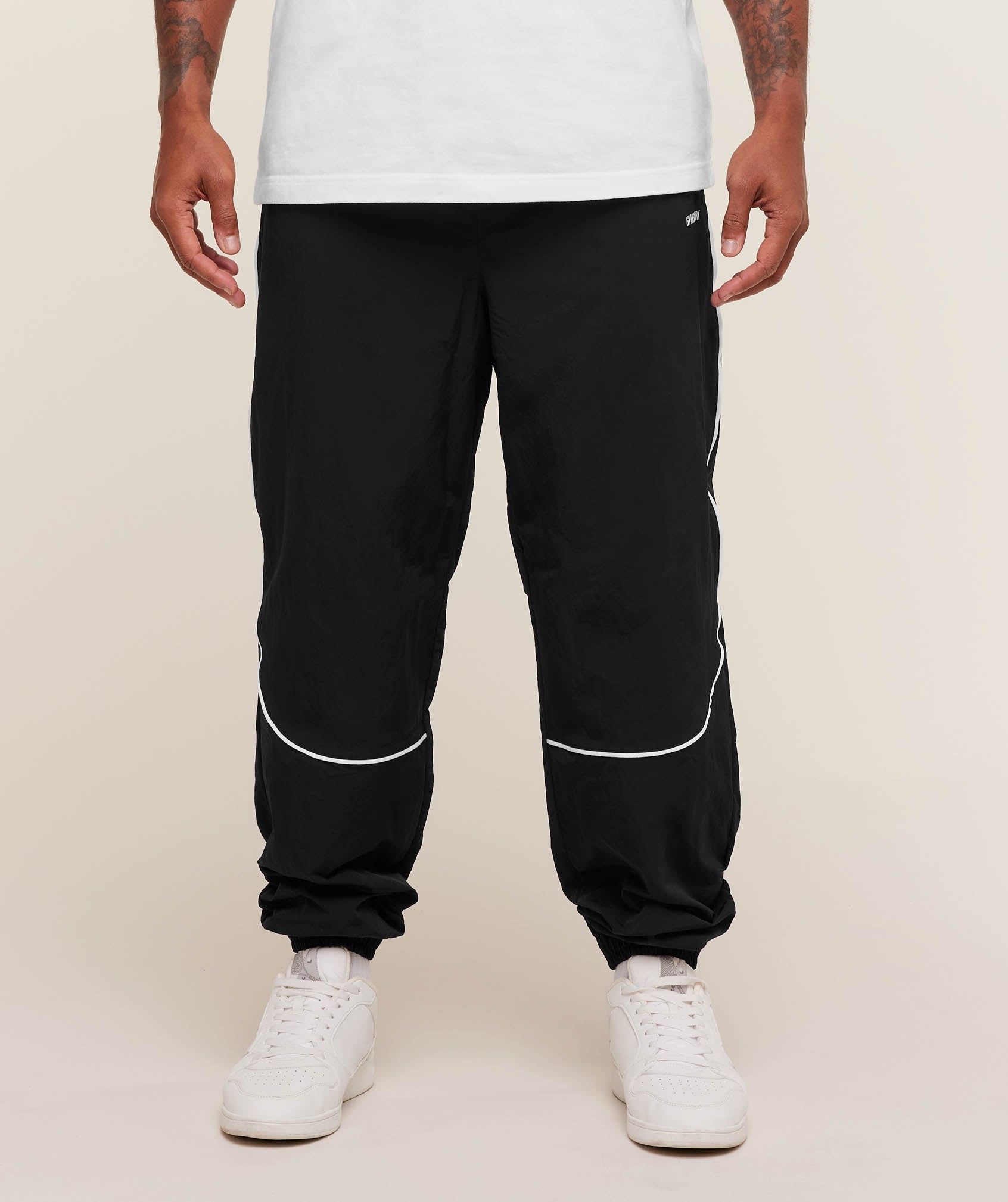 Gymshark Retro Shell Track Pants - Black