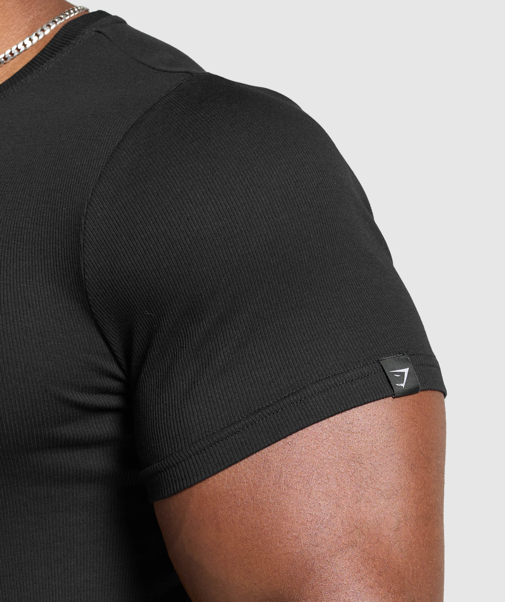 Gymshark Ribbed T-Shirt - Black