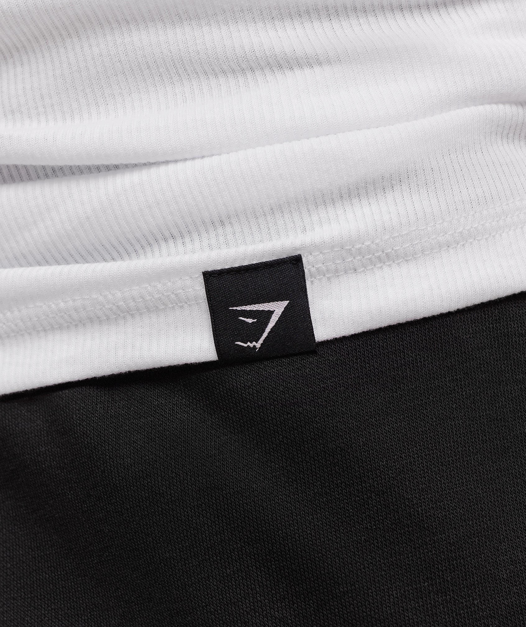 Gymshark Ribbed Tank 1PK - White/Black