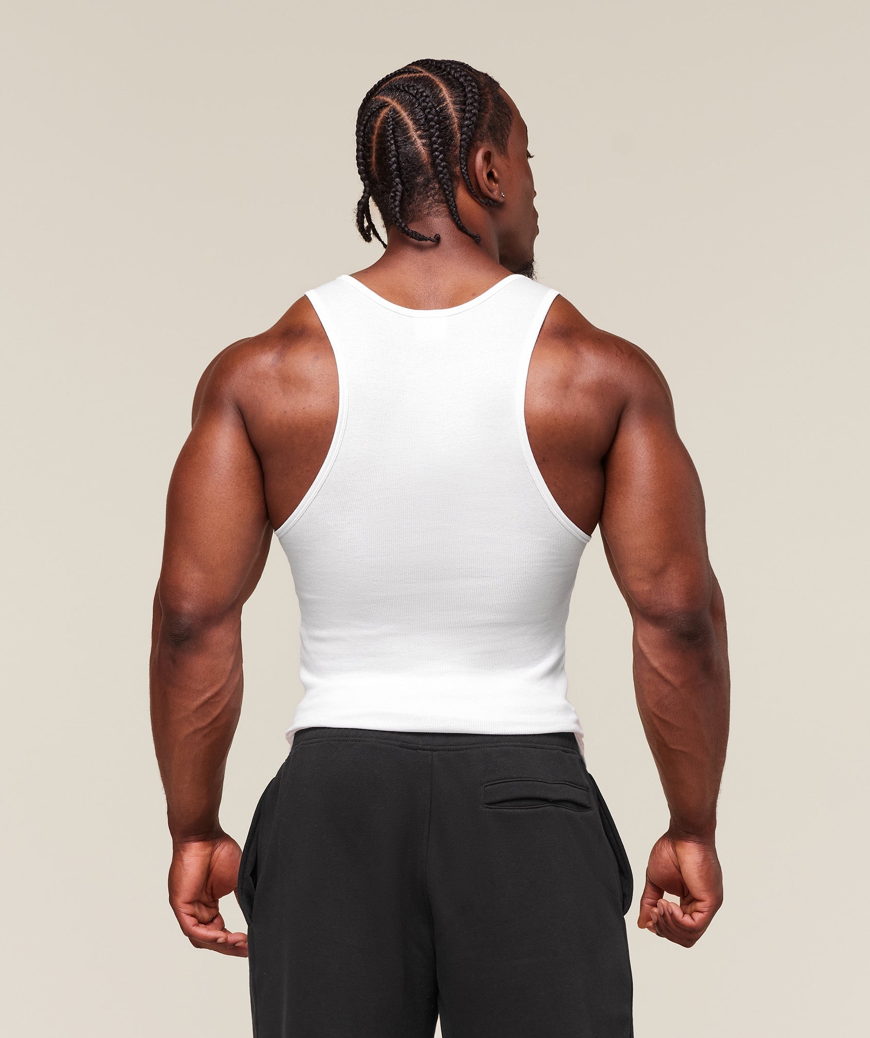 Gymshark Ribbed Tank 3 Pack - White