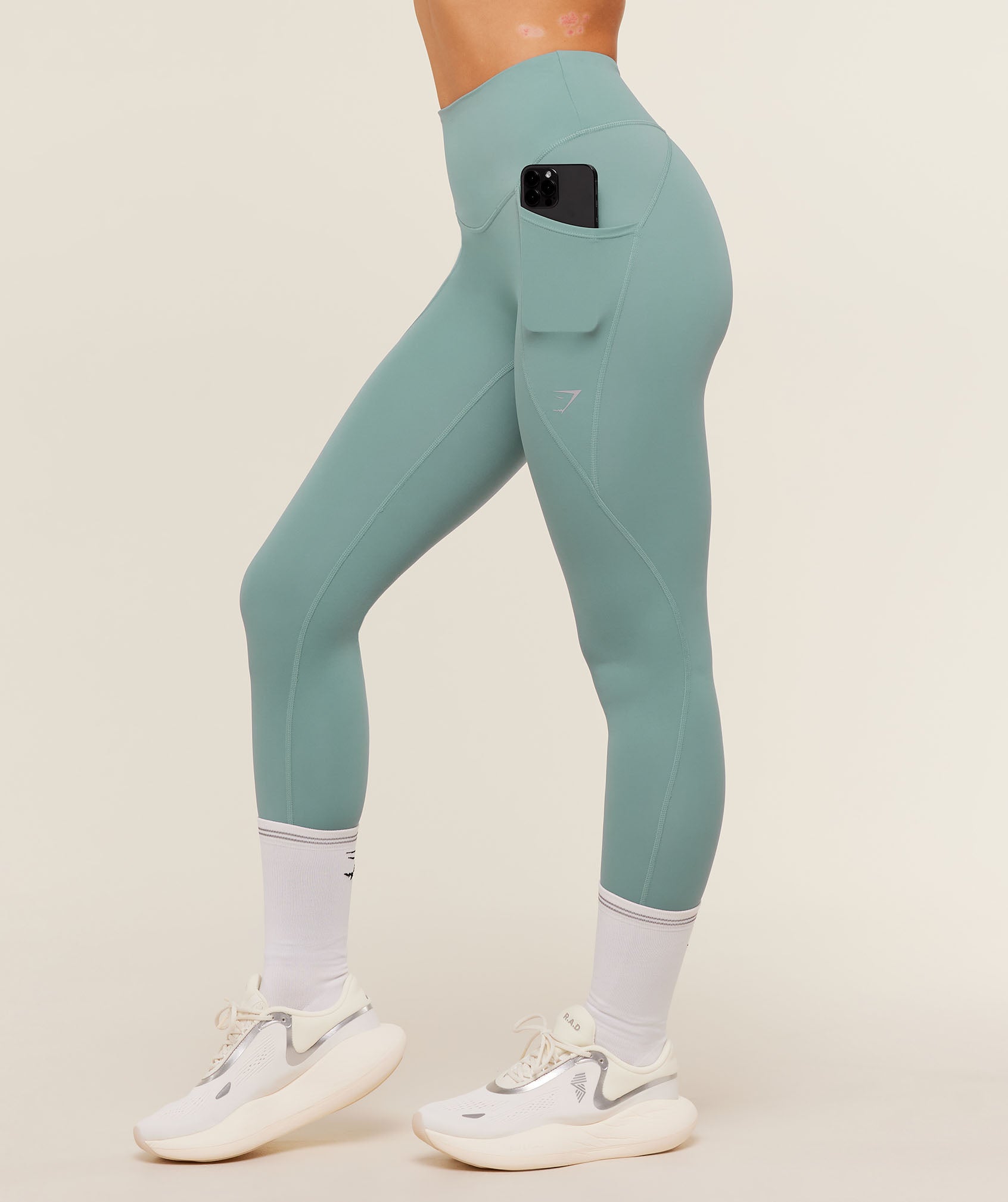 Gymshark Running Pocket Leggings - GS Storm Blue