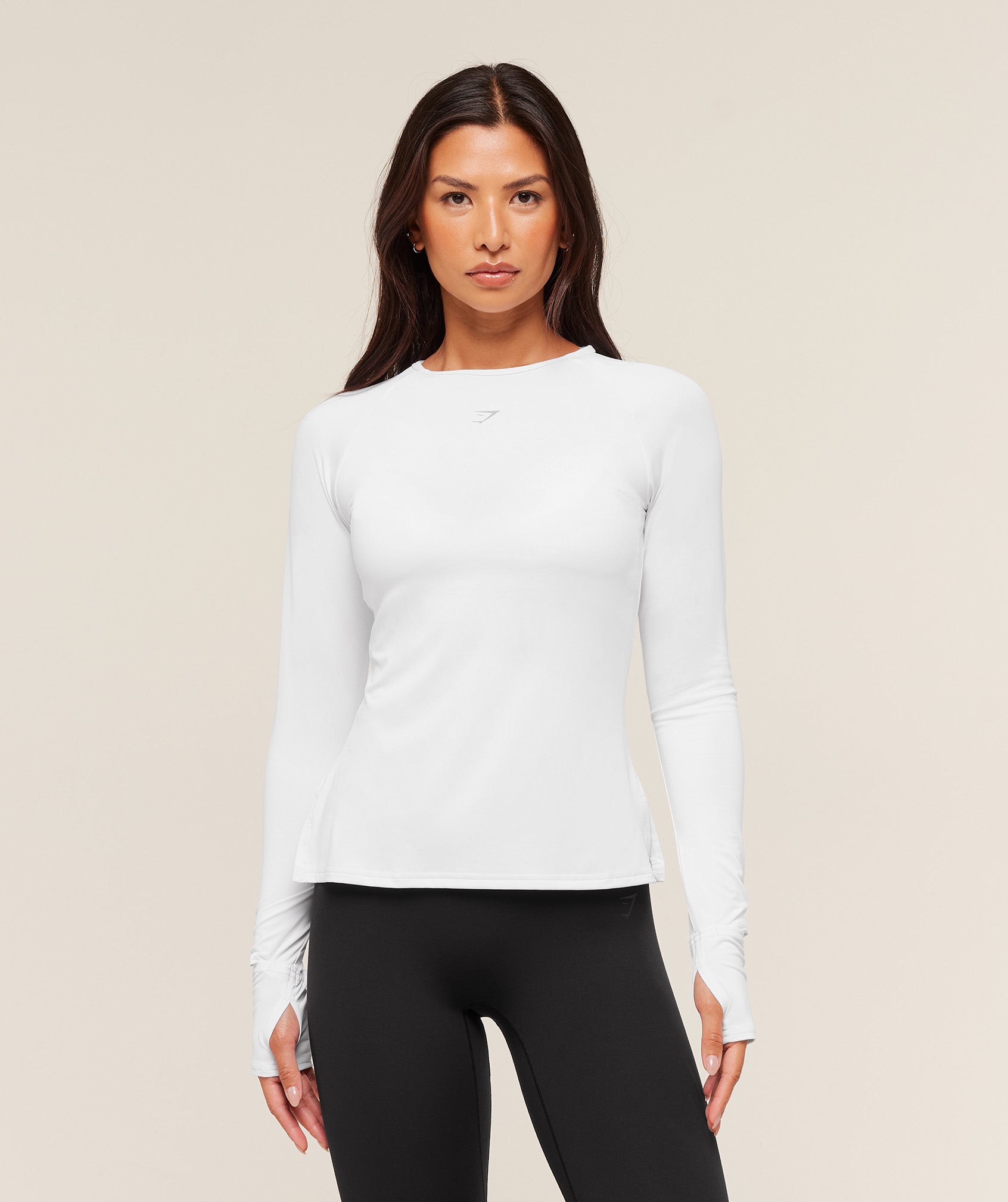 Gymshark Running Long Sleeve Top - White