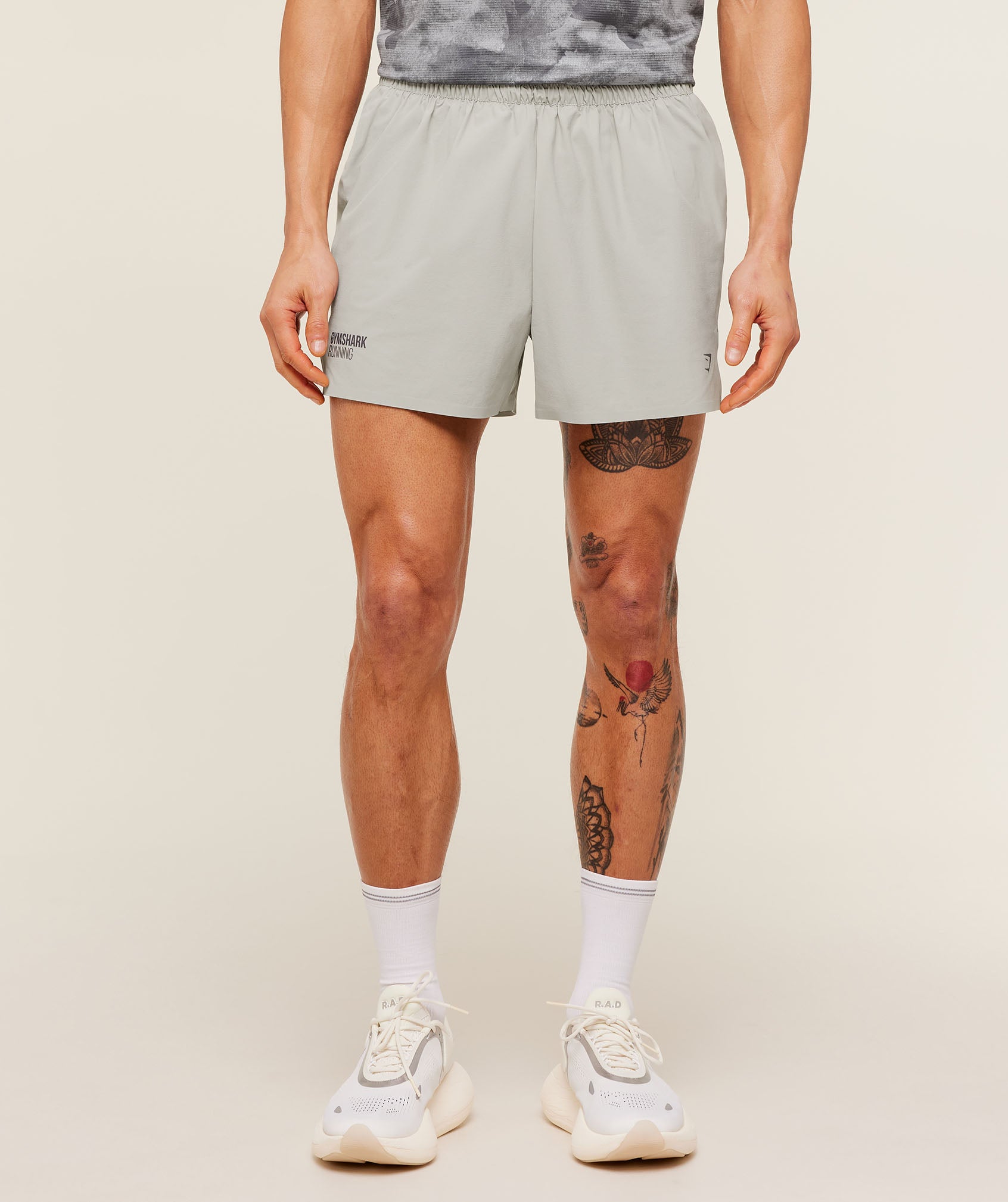 Gymshark Running Elite 5" Short - Stone Grey
