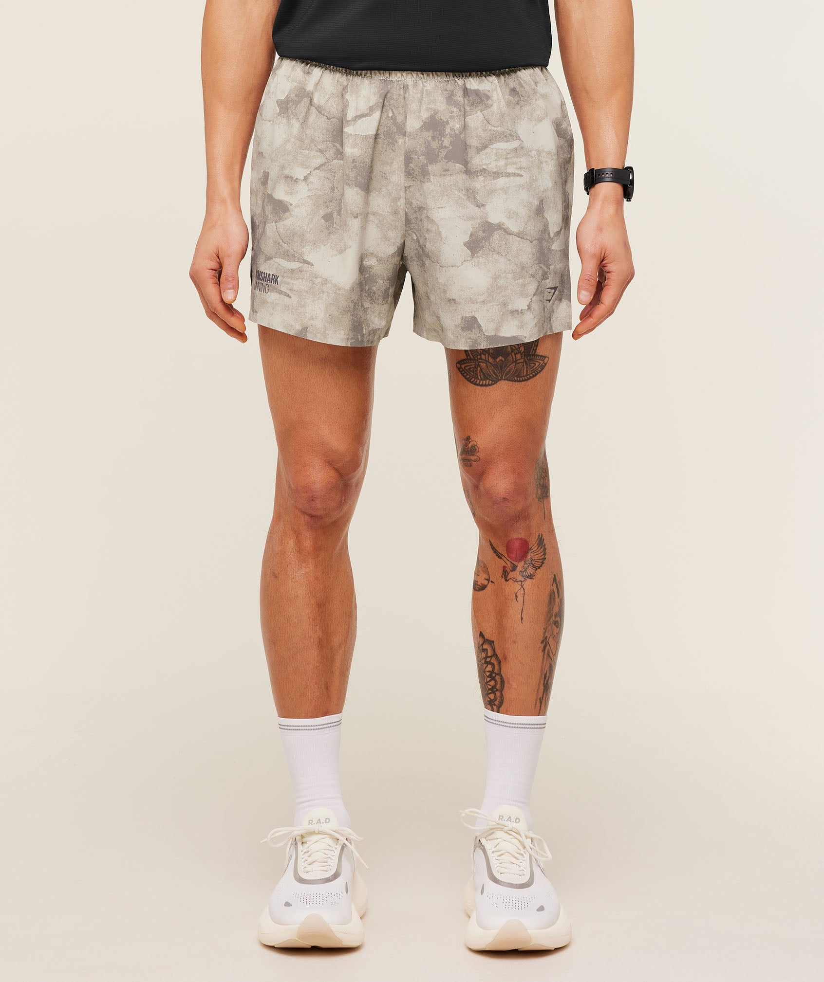 Gymshark Running Elite 5" Short - Pebble Grey