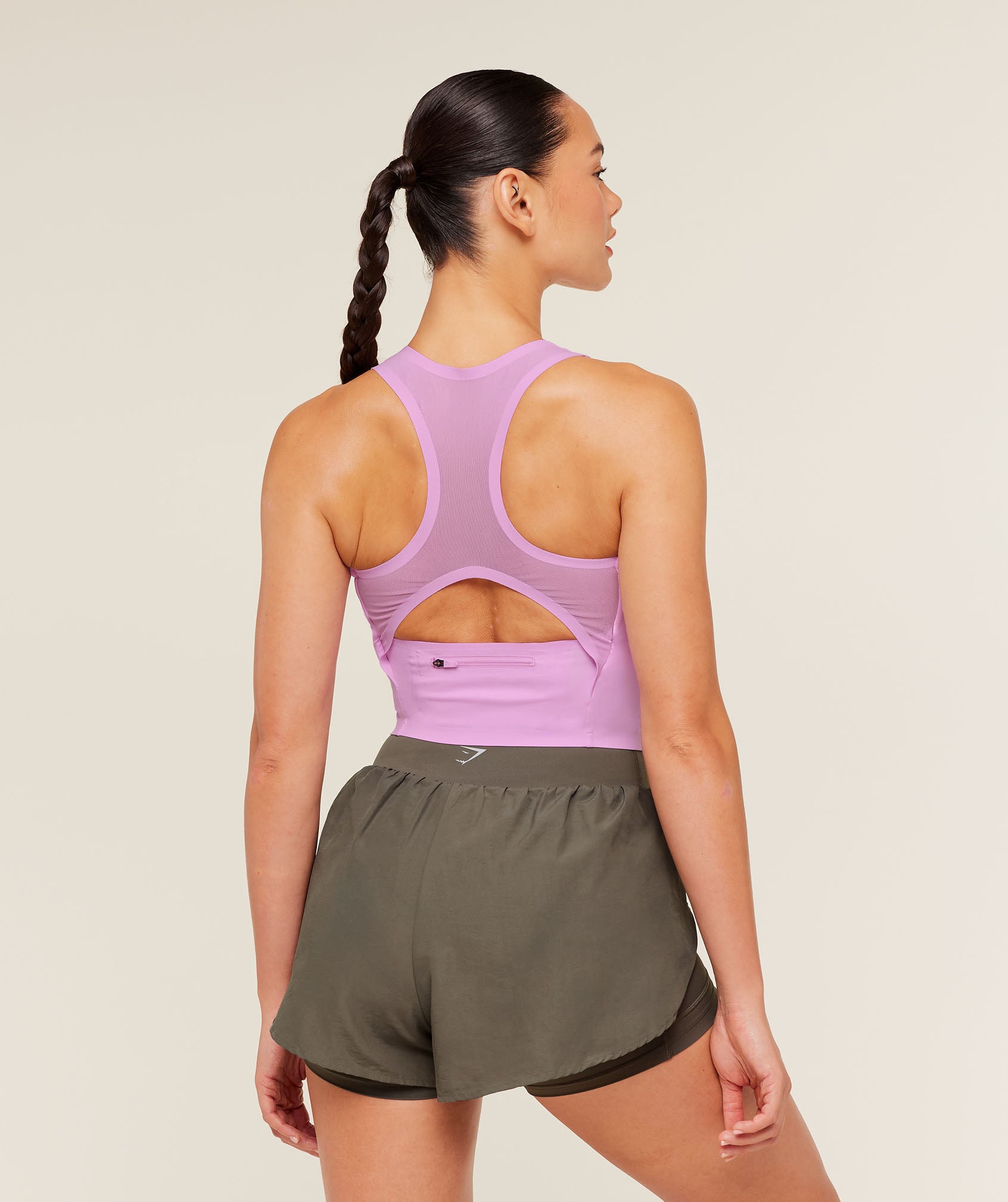 Gymshark Running Elite Bodyfit Tank - Sour Pink