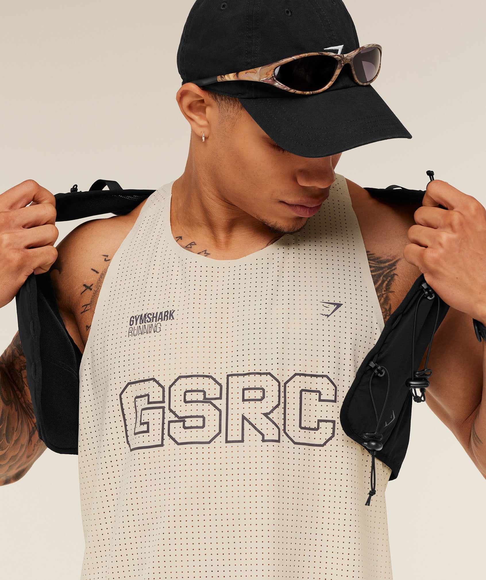 Gymshark Running Elite Race Vest - Pebble Grey