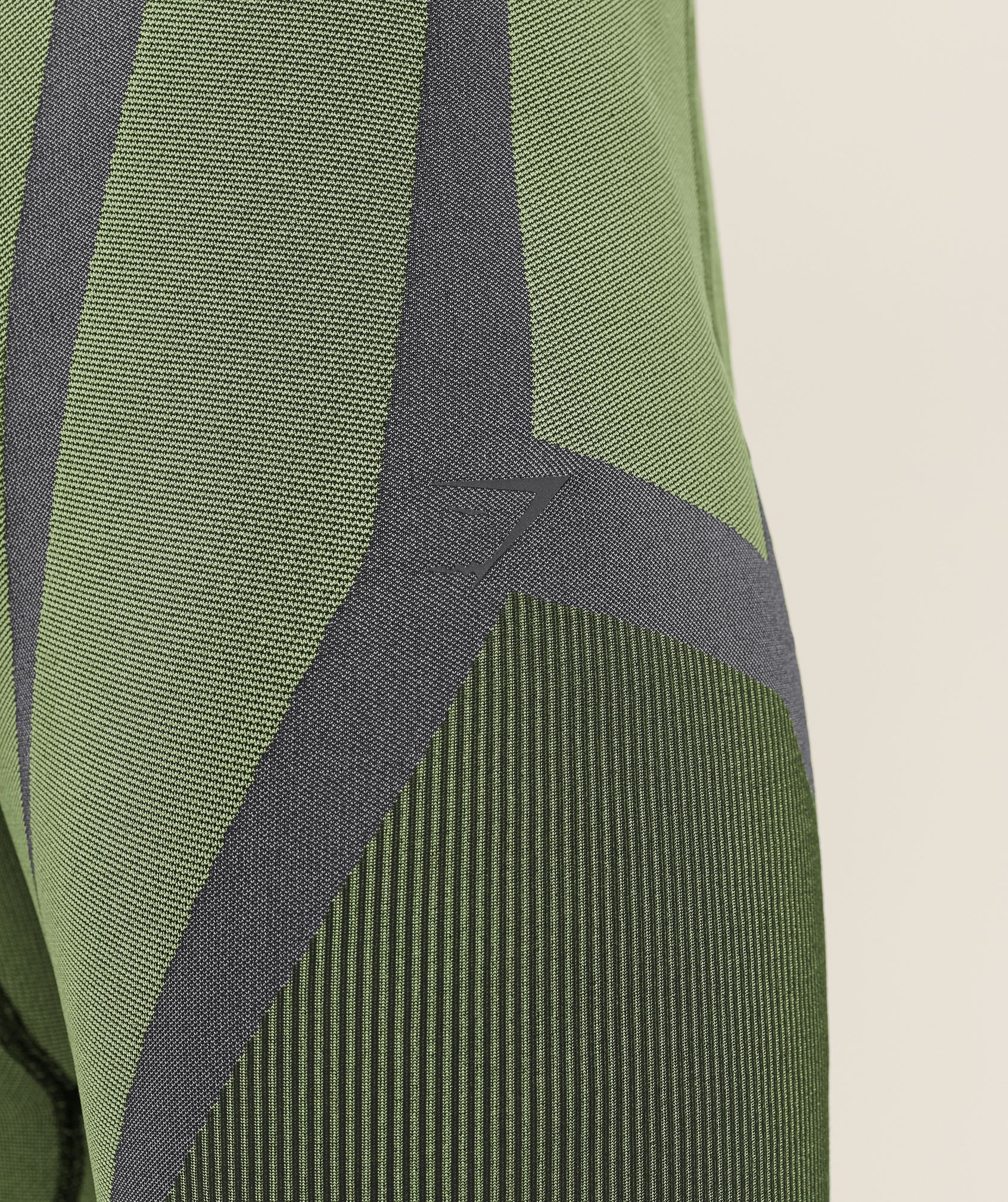 Gymshark Seamless Running Half Tight - Stealth Blue / Sorbet Yellow