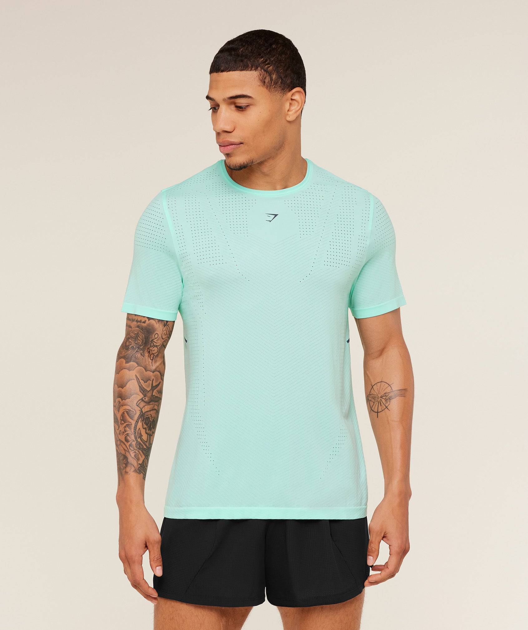 Gymshark Seamless Running T-Shirt - Pop Turquoise