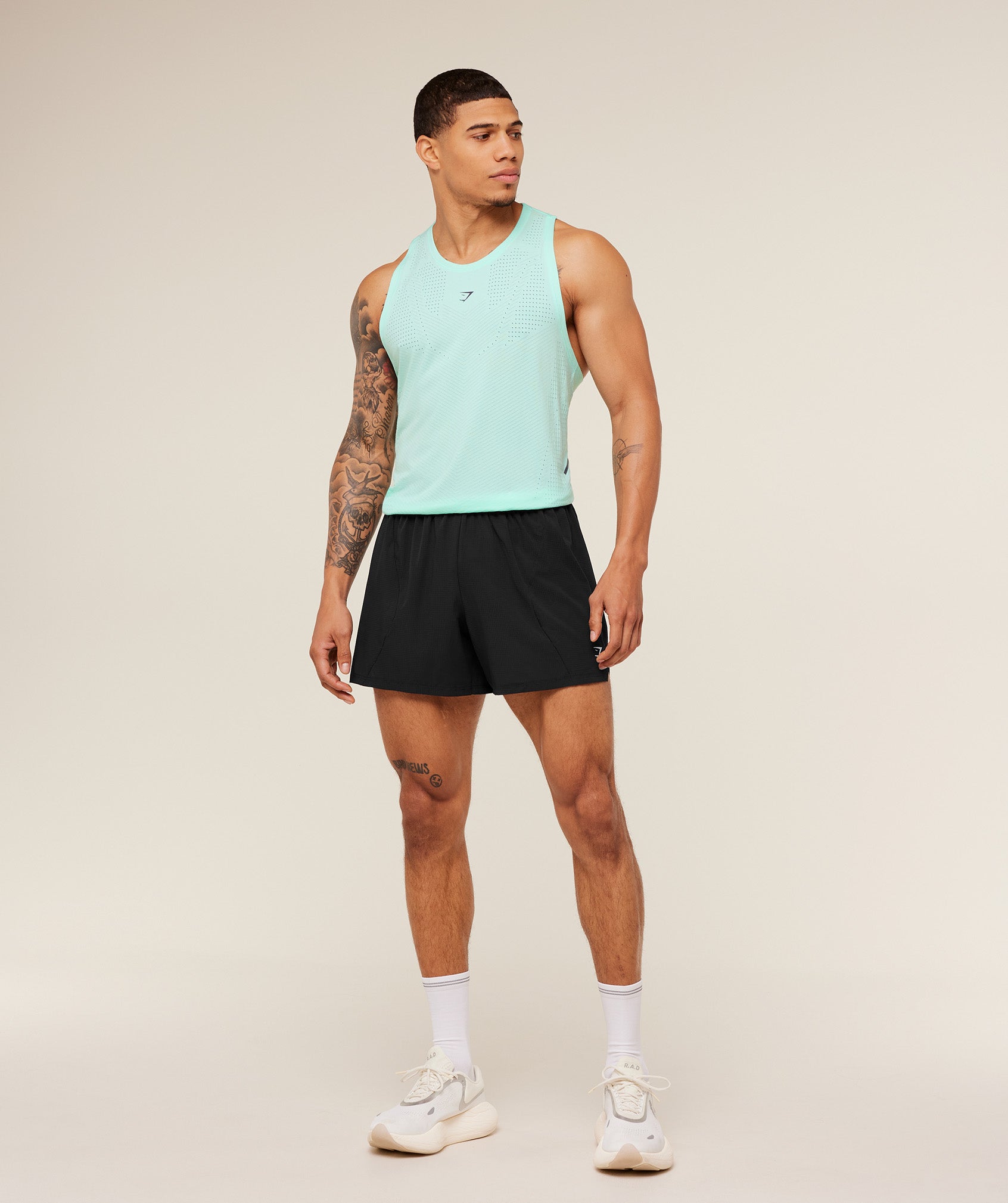 Gymshark Seamless Running Tank - Pop Turquoise
