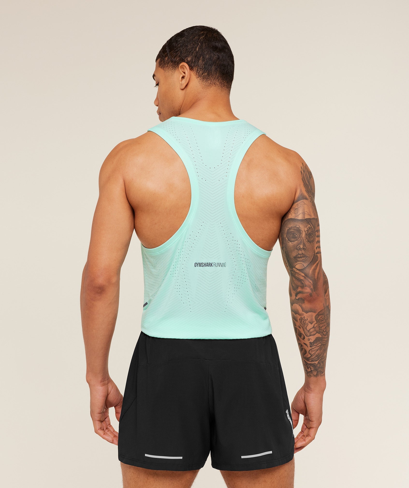 Gymshark Seamless Running Tank - Pop Turquoise
