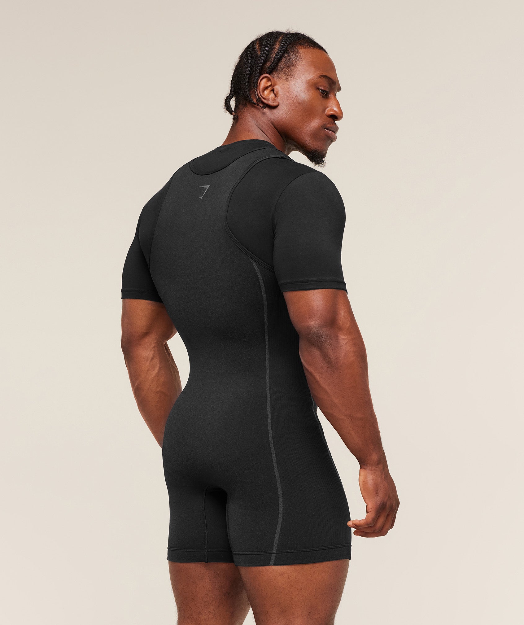 Gymshark Seamless Singlet - Black/Pitch Grey