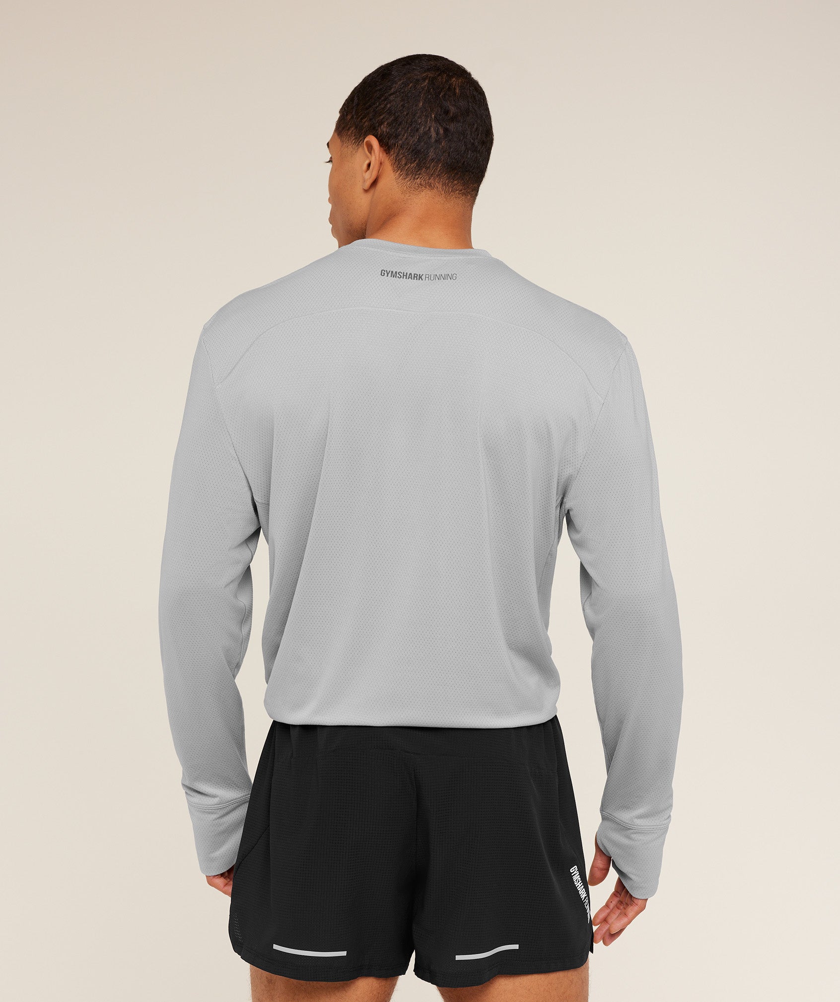 Gymshark Running Long Sleeve T-Shirt - Stratus Grey