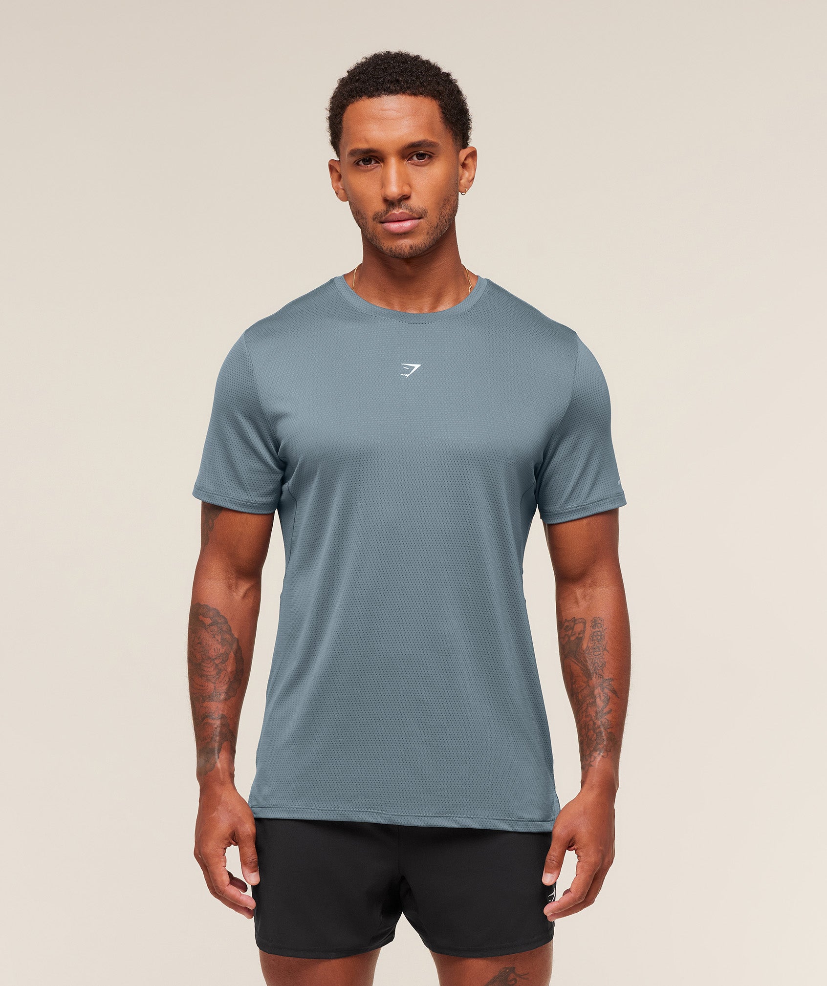 Gymshark Running T-Shirt - Iron Blue
