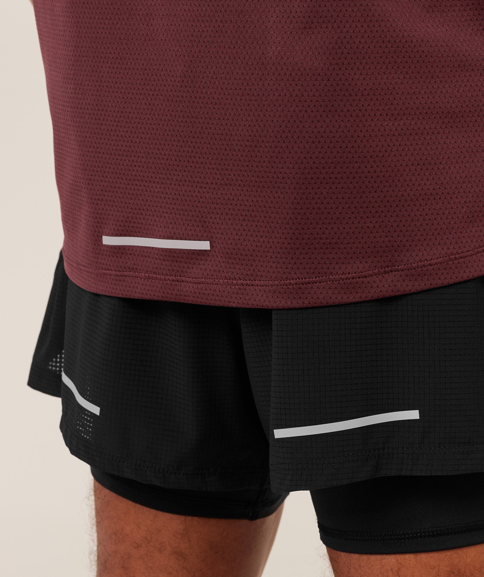 Gymshark Running T-Shirt - Rich Maroon