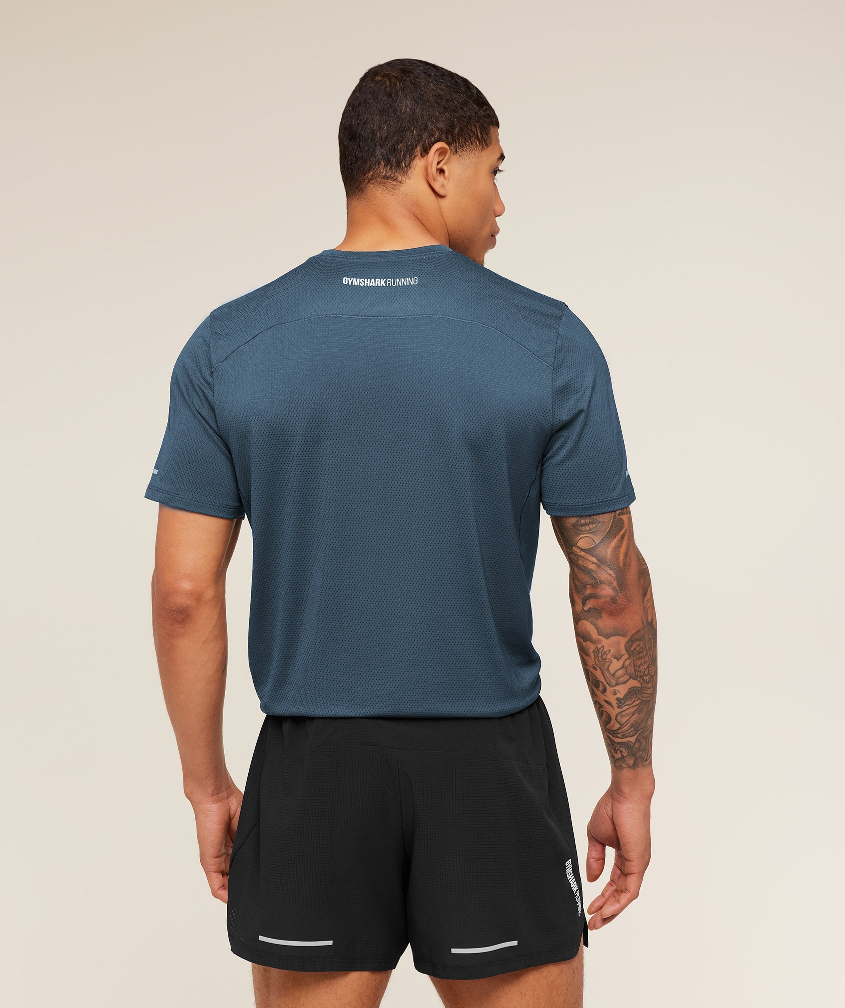 Gymshark Running T-Shirt - GS Stealth Blue