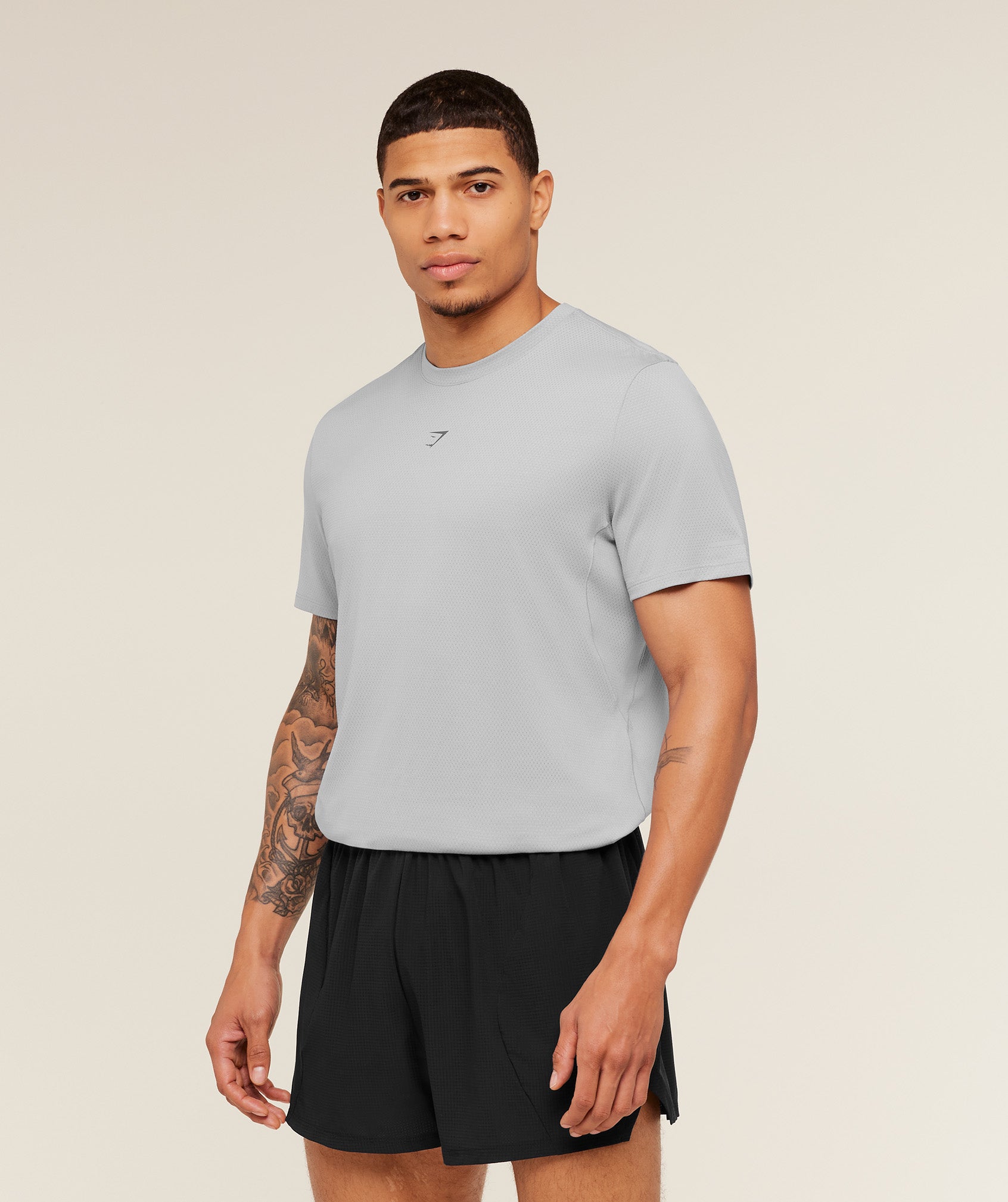 Gymshark Running T-Shirt - Stratus Grey