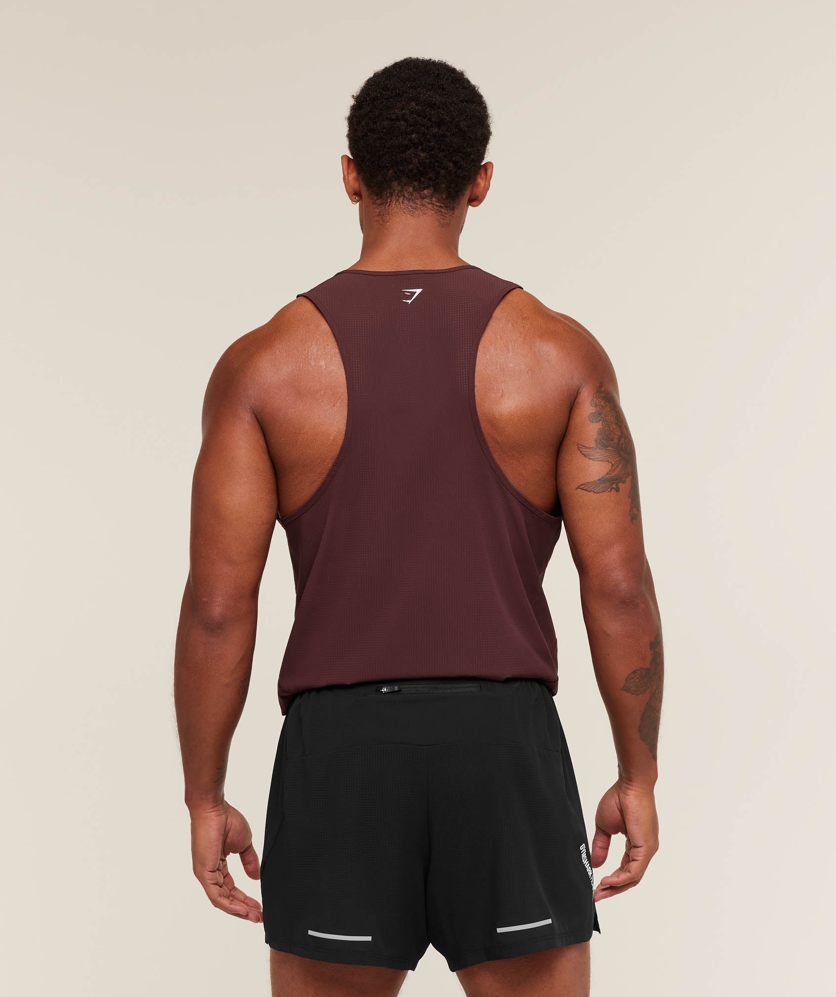 Gymshark Running Tank - Rich Maroon