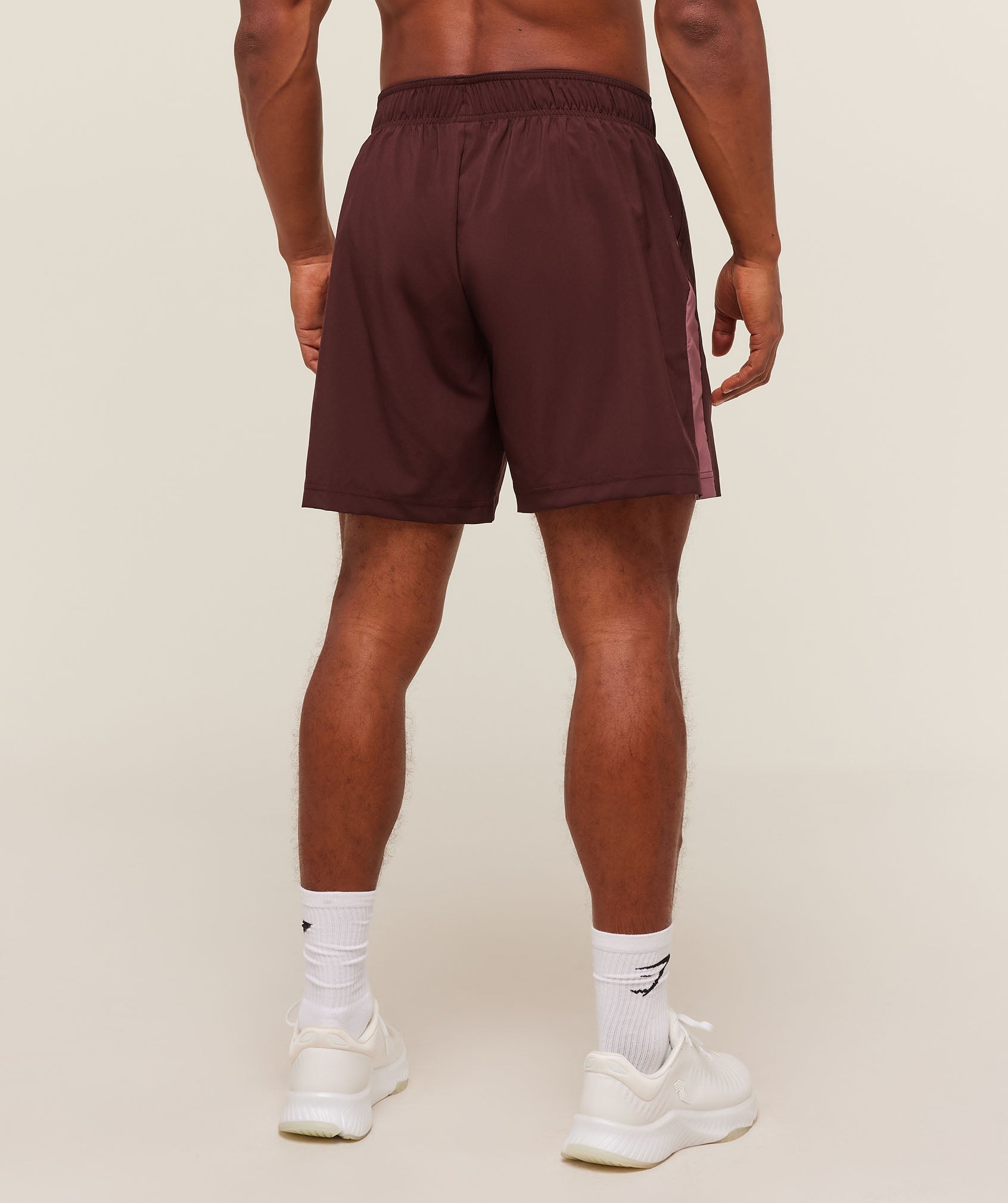 Gymshark Sport 7" Shorts - Rich Maroon/Reset Pink