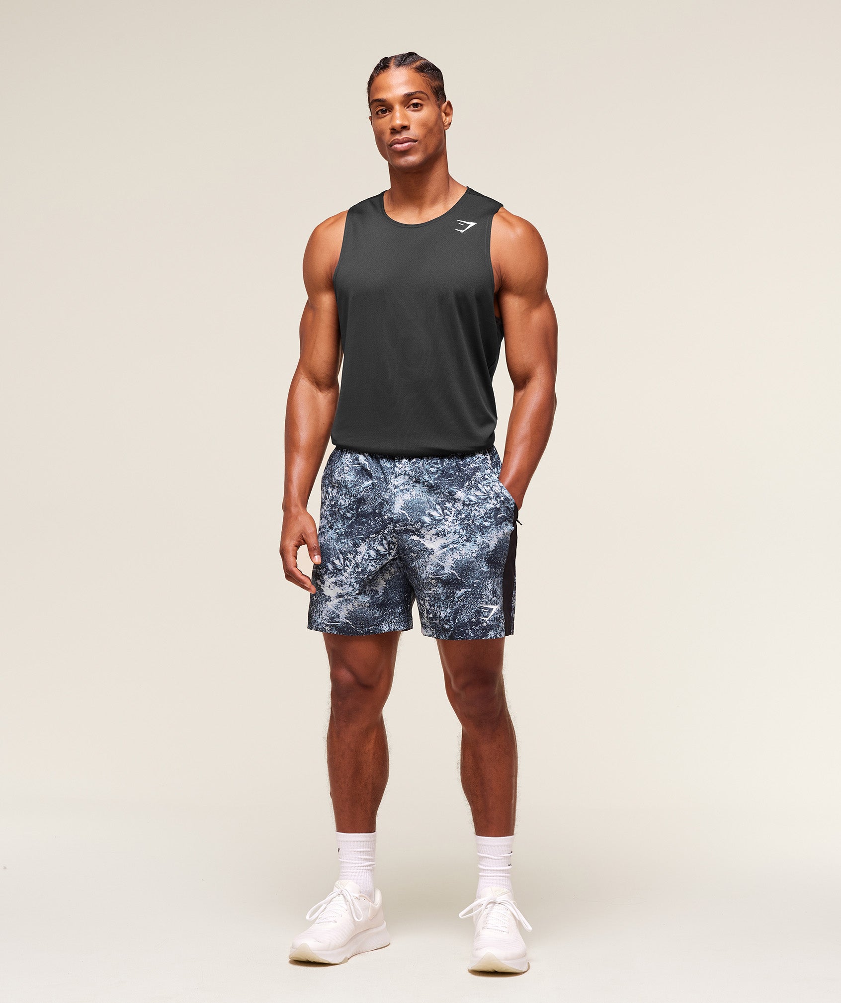 Gymshark Sport 7" Shorts - Smoke Blue/Black