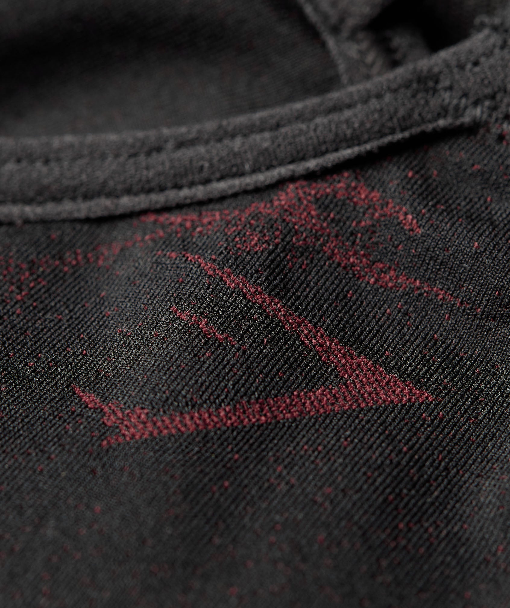 Gymshark Storm Seamless Sports Bra - Black/Rich Maroon