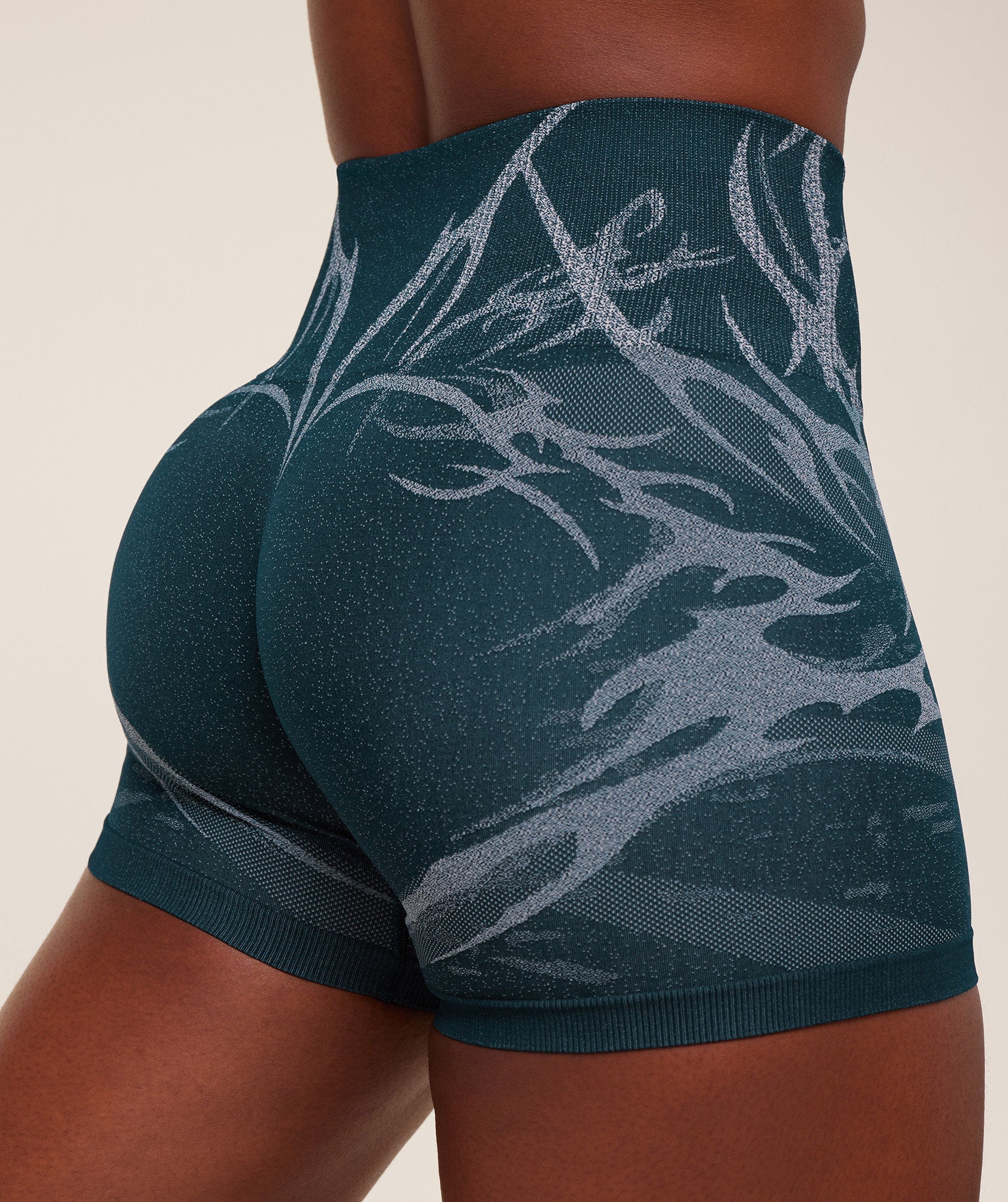 Gymshark Storm Seamless Shorts - Deep Petrol Blue/Smoke Blue
