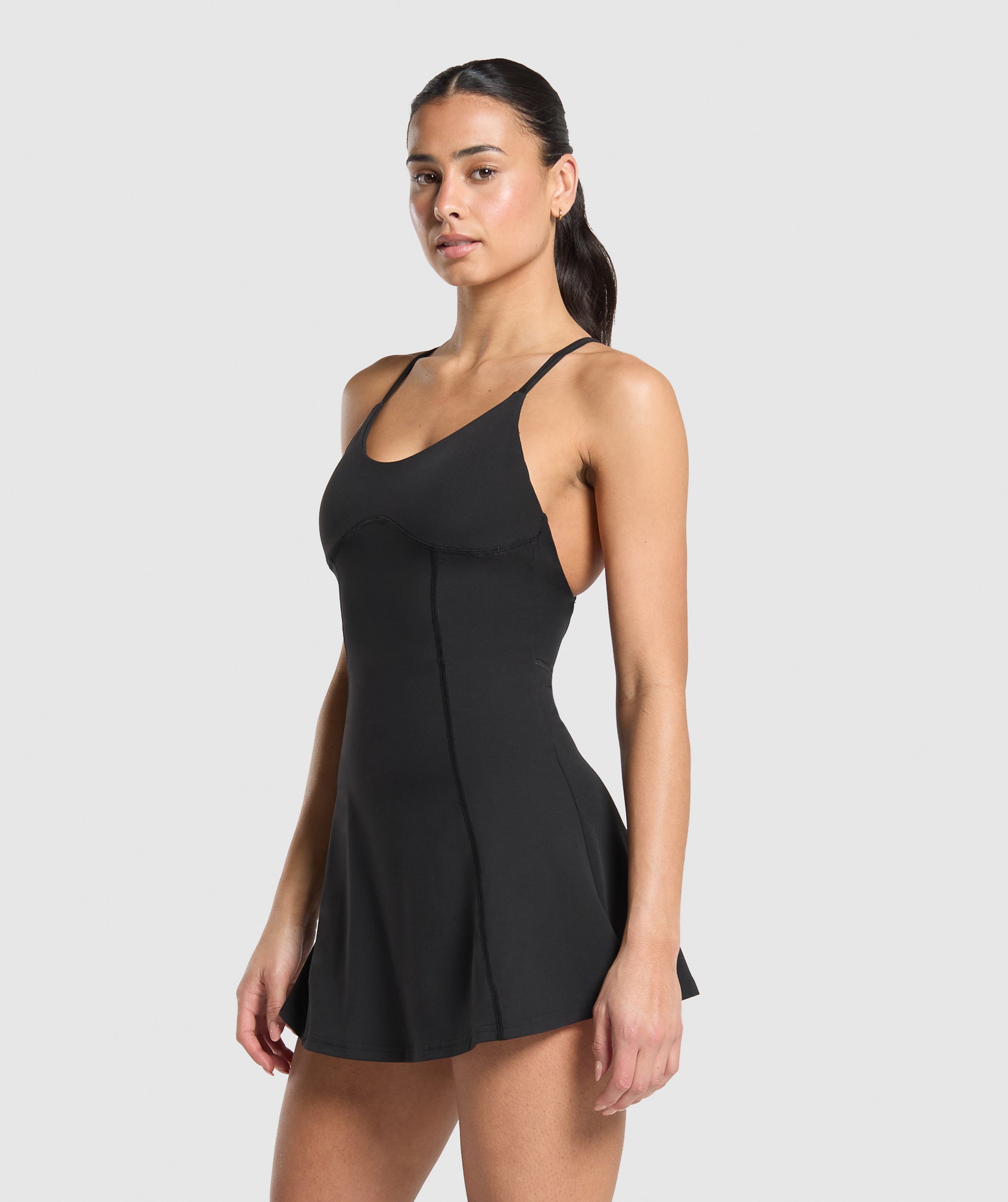 Gymshark Strappy 2-in-1 Dress - Black