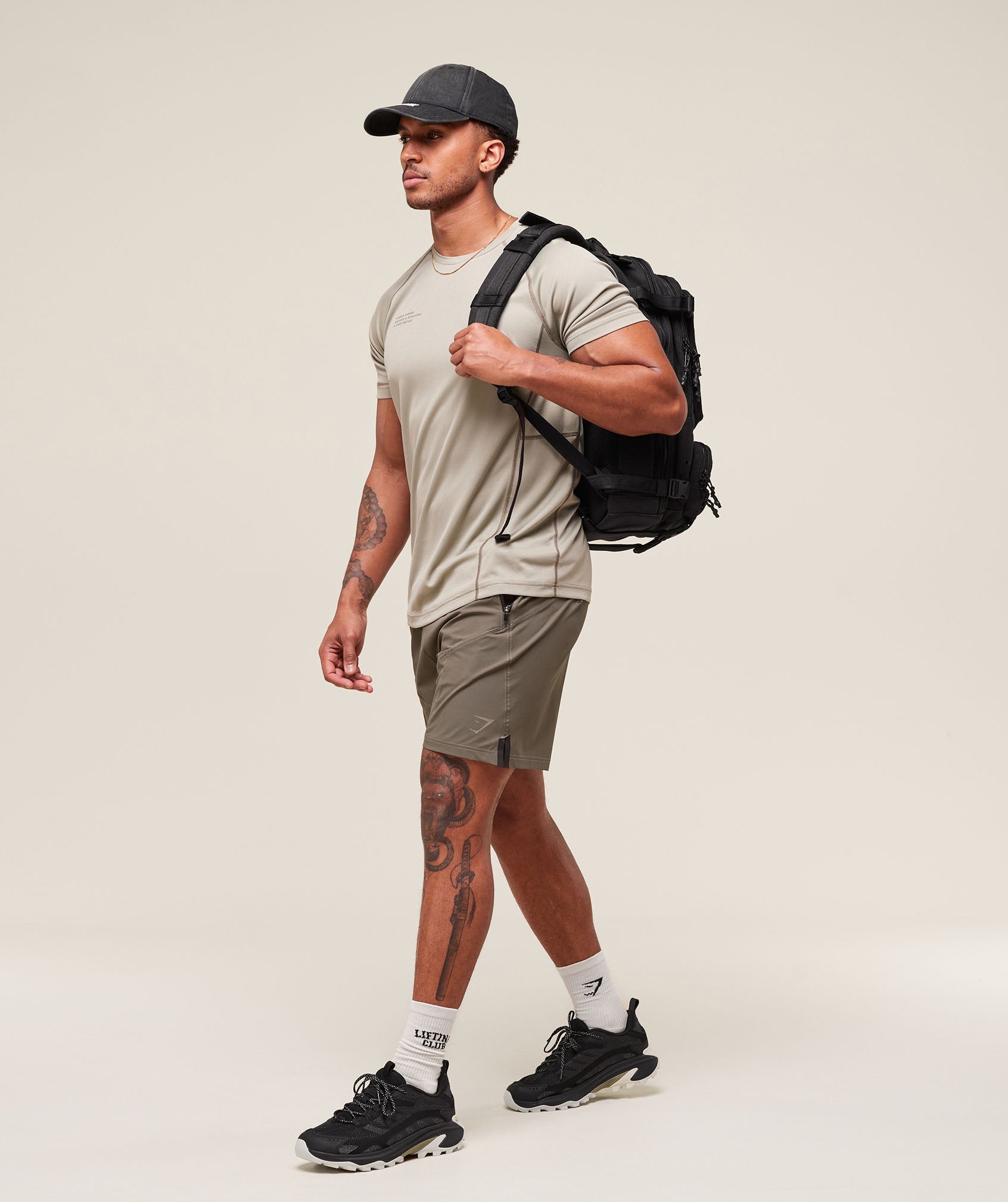 Gymshark Tactical 6" Short - Camo Brown