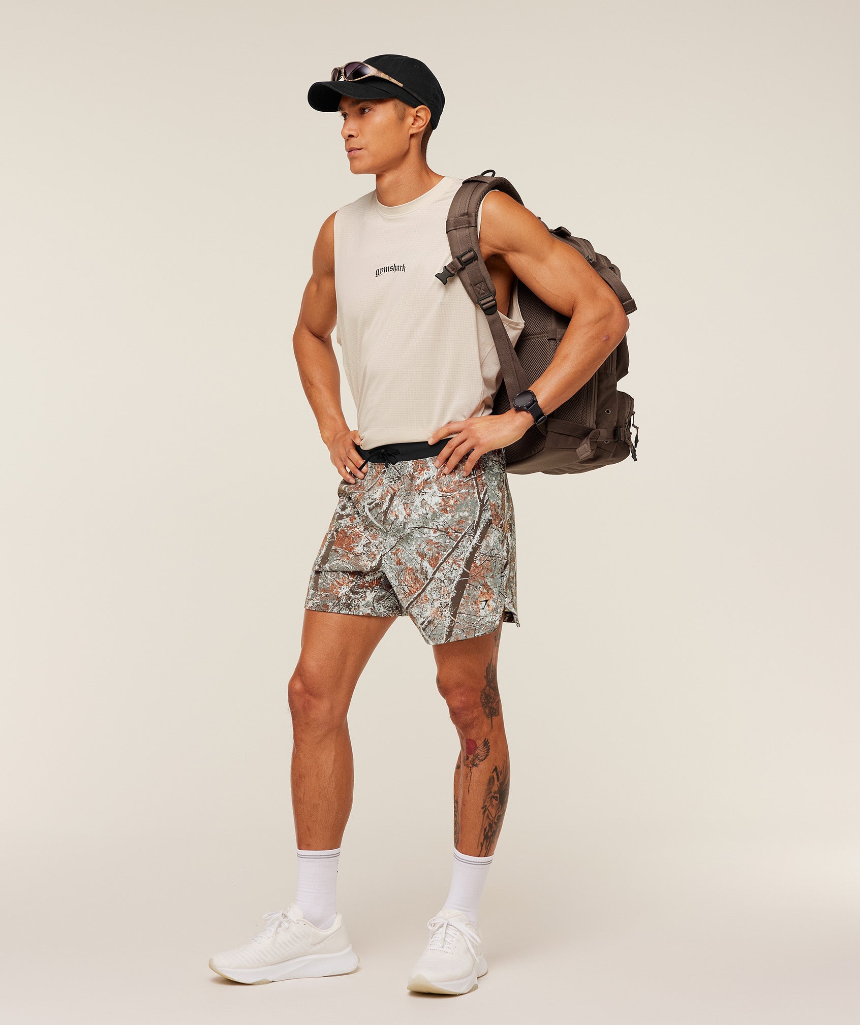 Gymshark Tactical 6" Shorts - Linen Brown