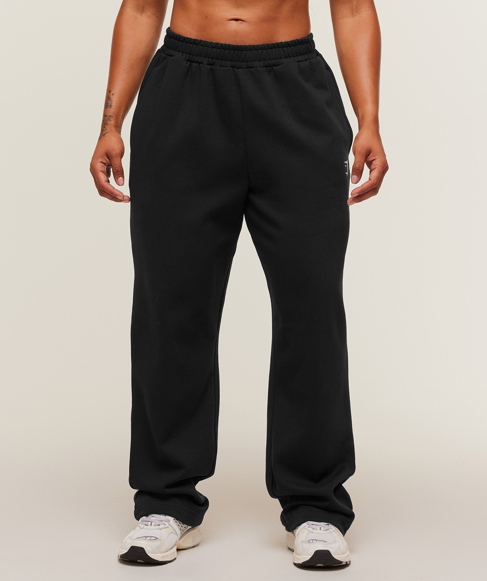 Gymshark Training Fleece Straight Leg Short Pant - Black