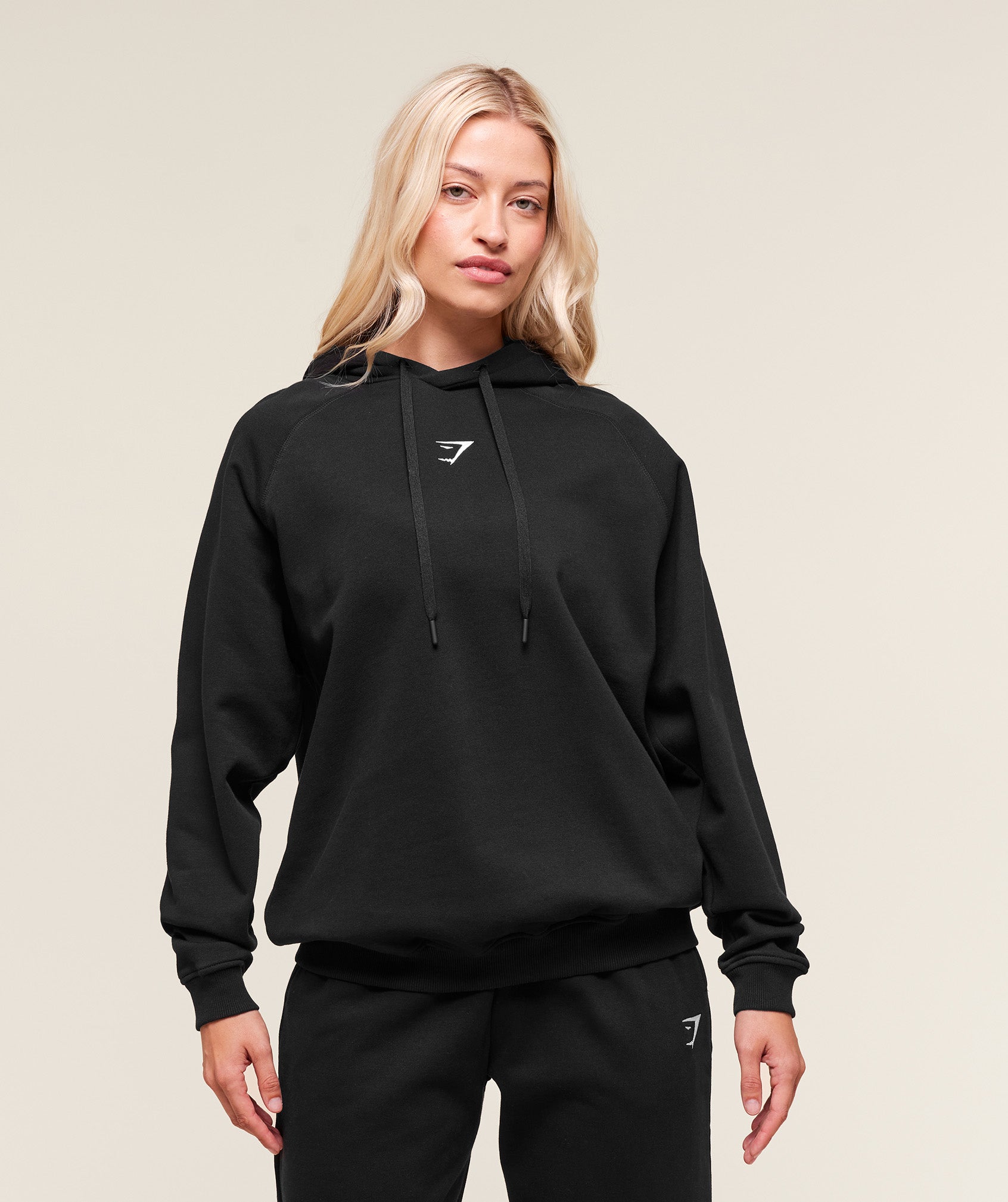 Gymshark Training Oversized Fleece Hoodie - Black