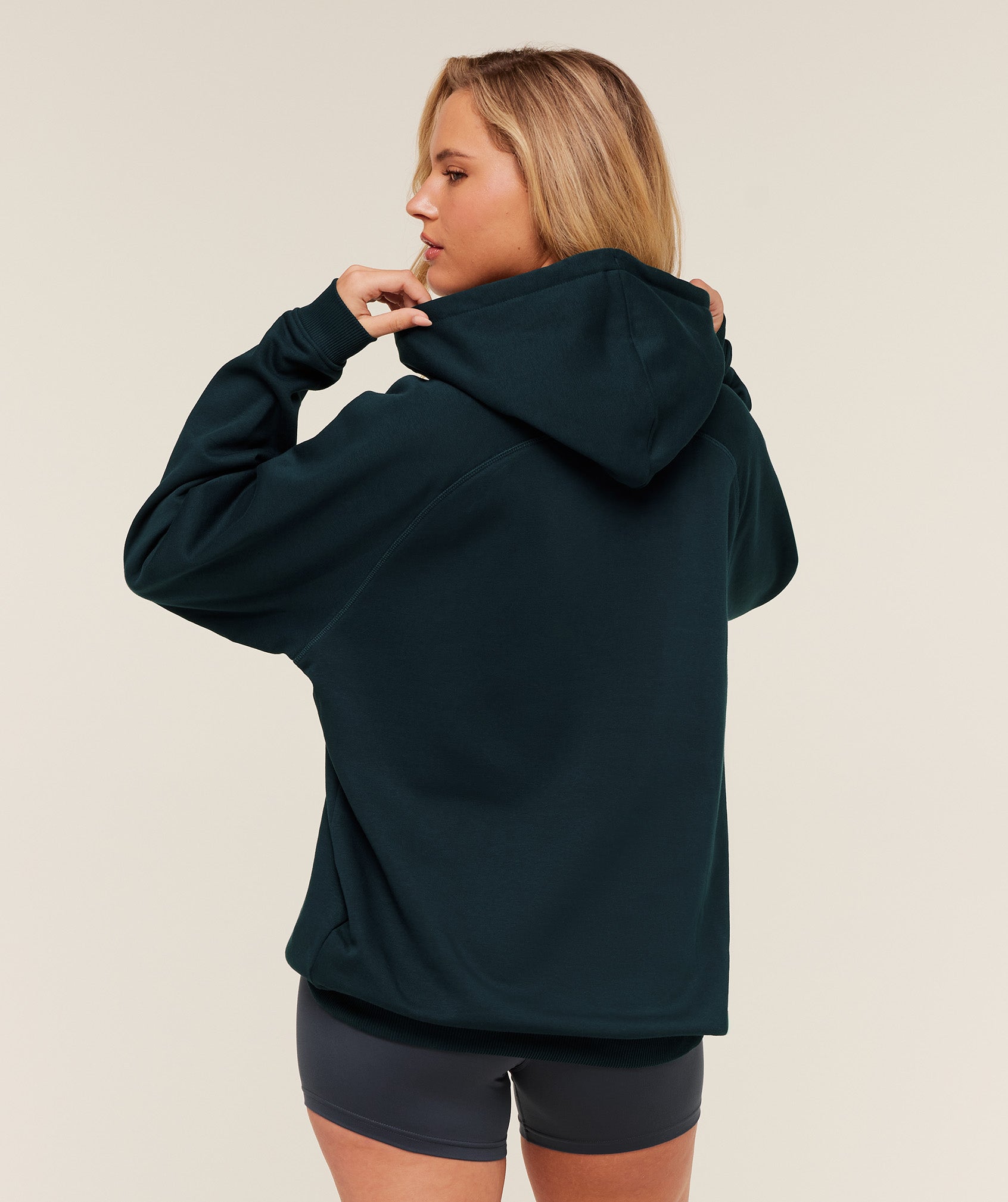 Gymshark Training Oversized Fleece Hoodie - Deep Petrol Blue