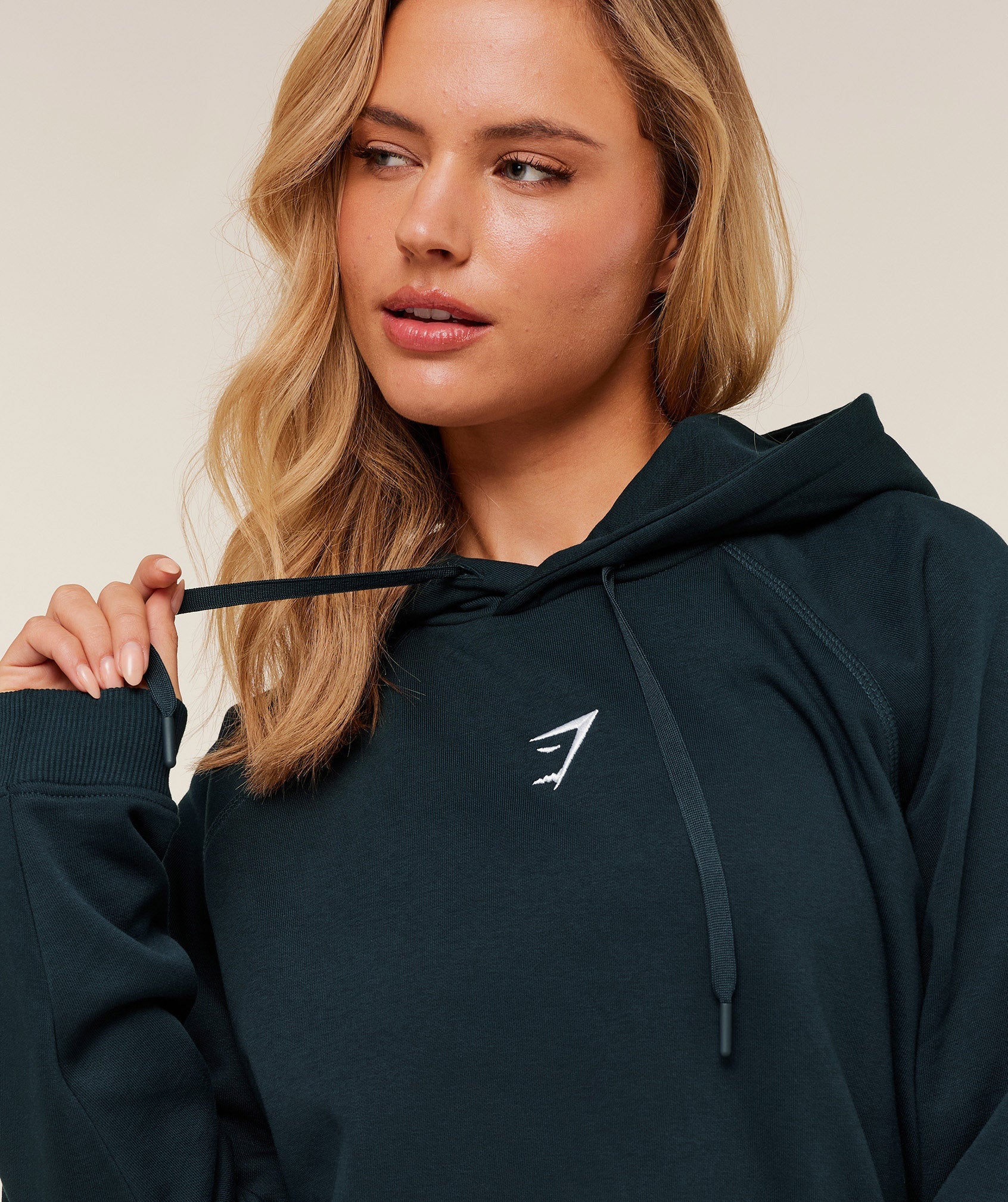 Gymshark Training Oversized Fleece Hoodie - Deep Petrol Blue