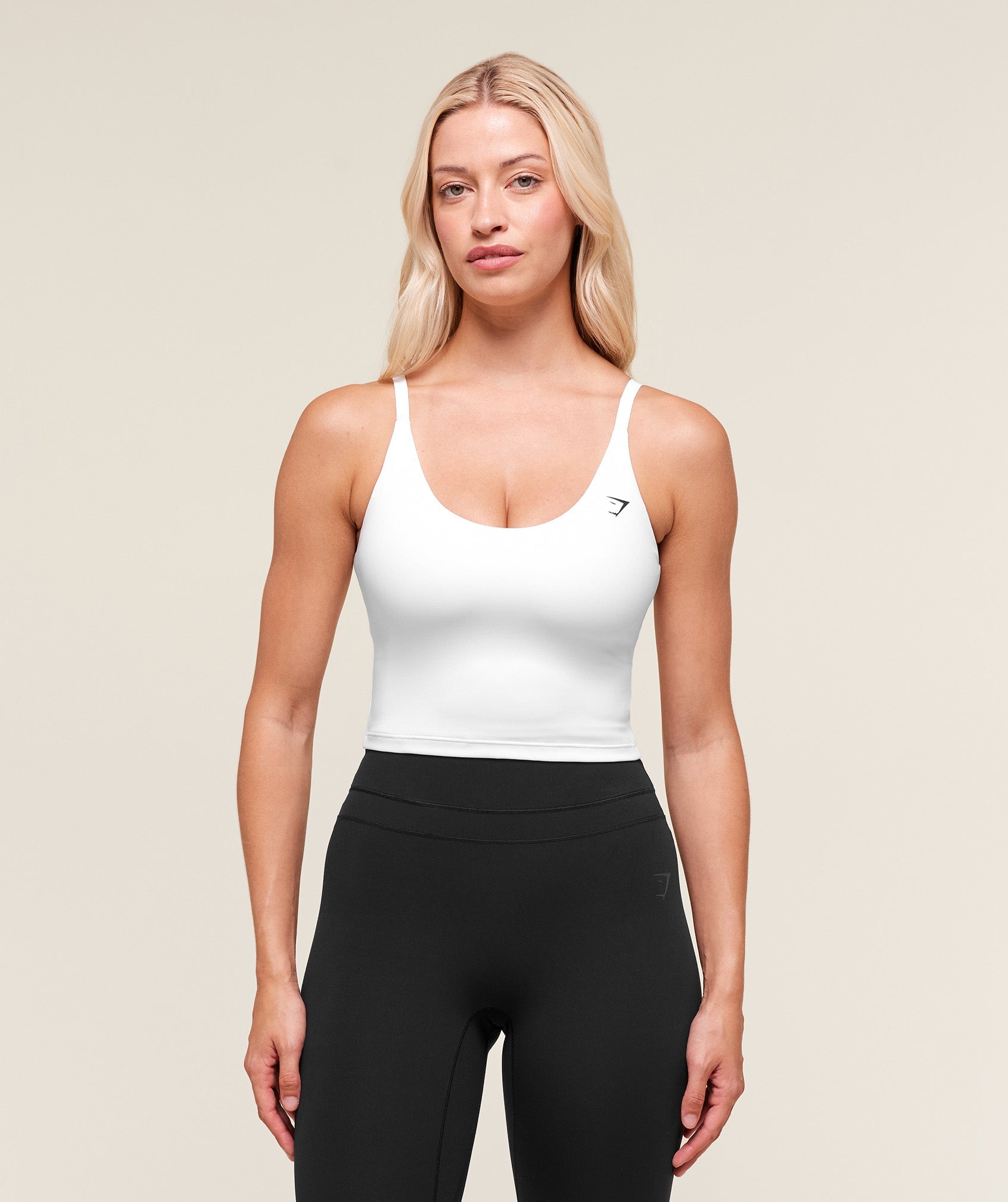 Gymshark Training Cami Tank With Shelf - White
