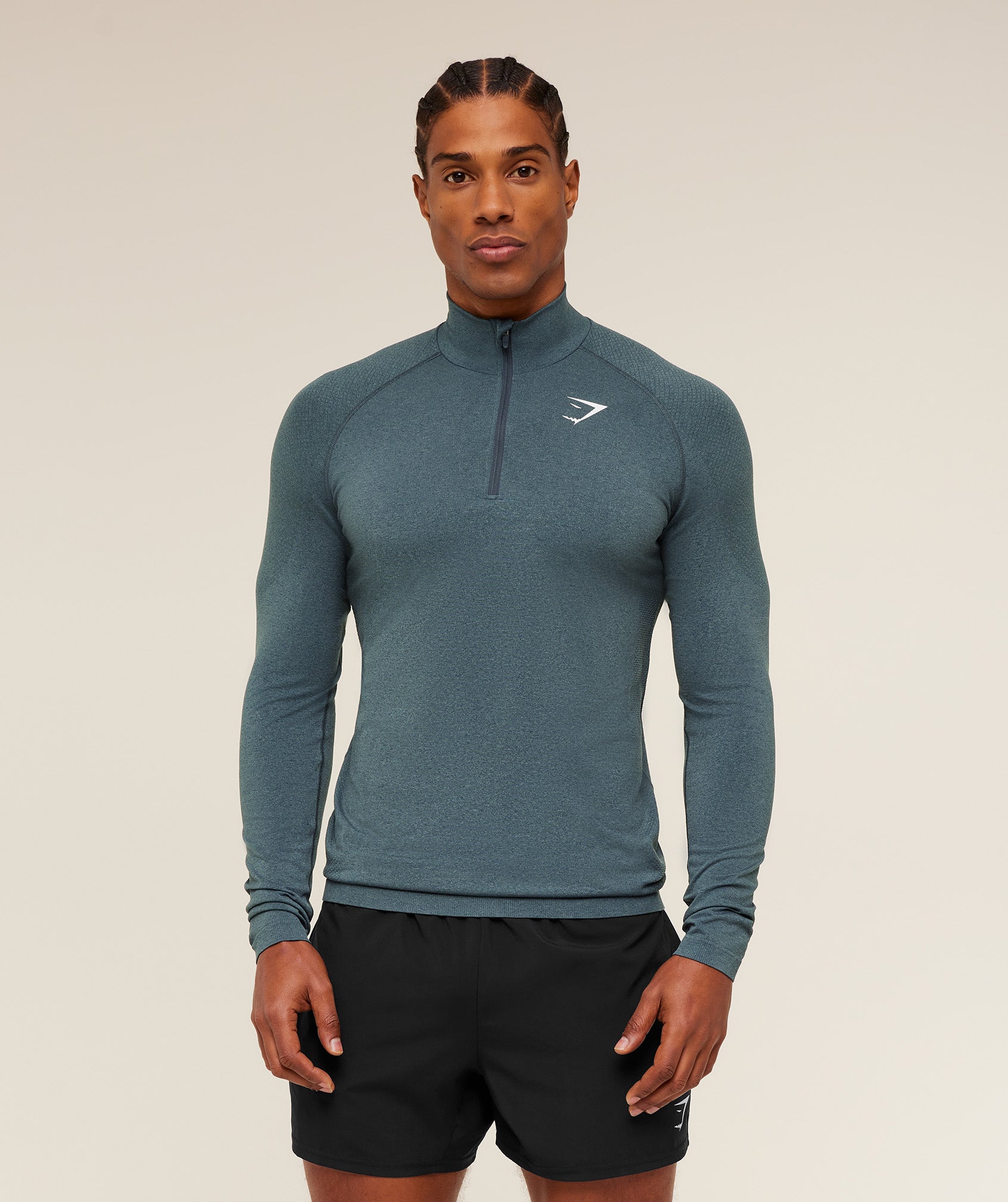 Gymshark Vital 1/4 Zip - Iron Blue / Stealth Blue