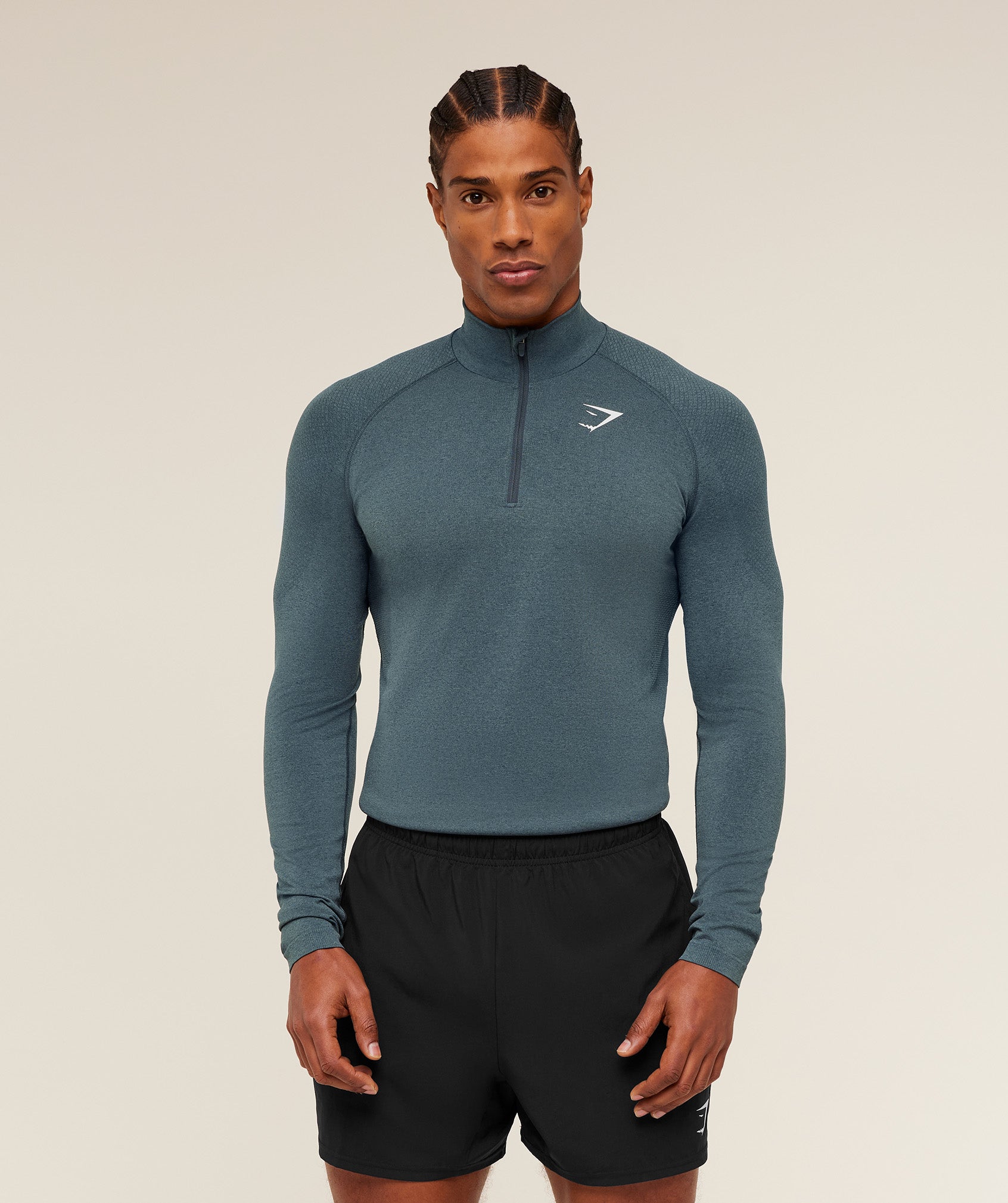 Gymshark Vital 1/4 Zip - Iron Blue / Stealth Blue