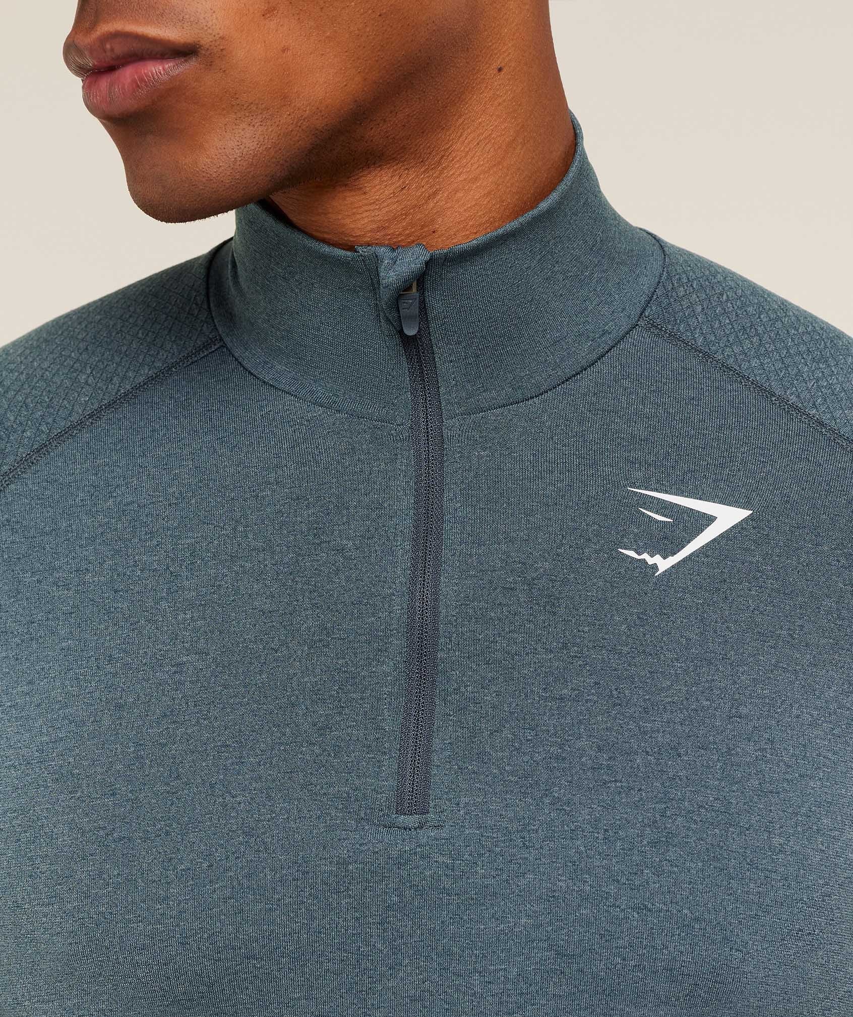 Gymshark Vital 1/4 Zip - Iron Blue / Stealth Blue