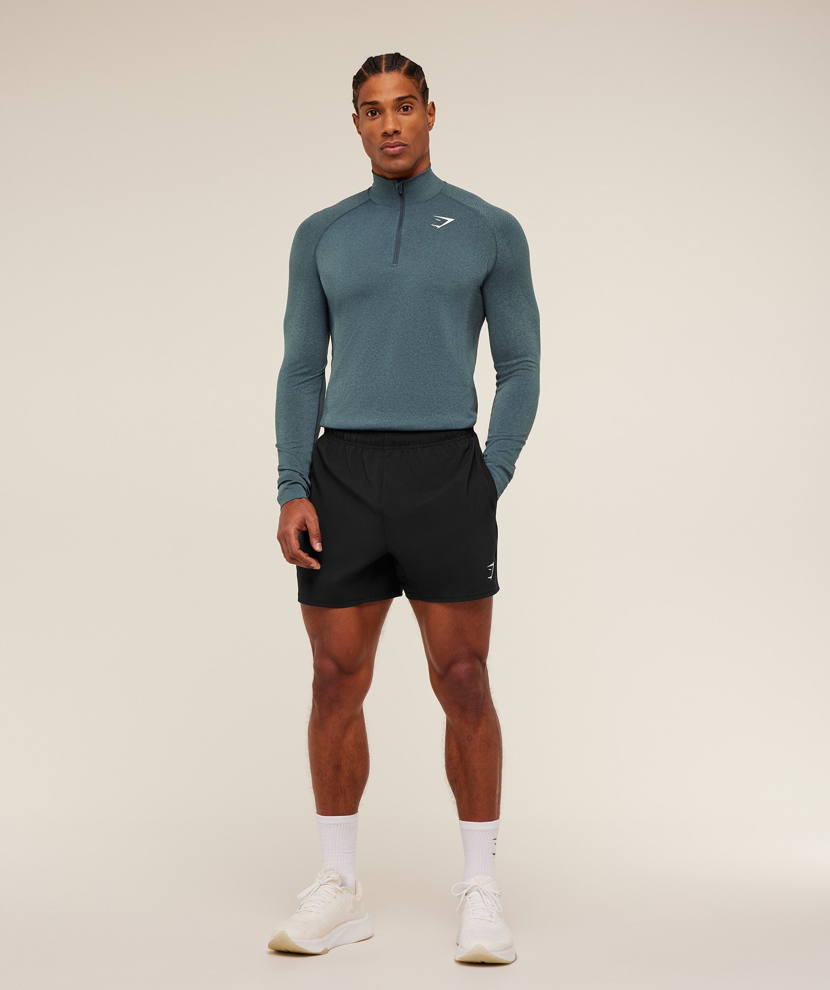 Gymshark Vital 1/4 Zip - Iron Blue / Stealth Blue