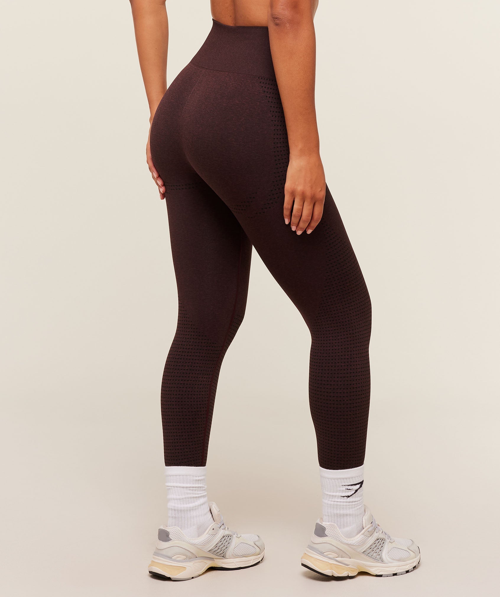 Gymshark Vital Regular Leggings - Rich Maroon/Marl