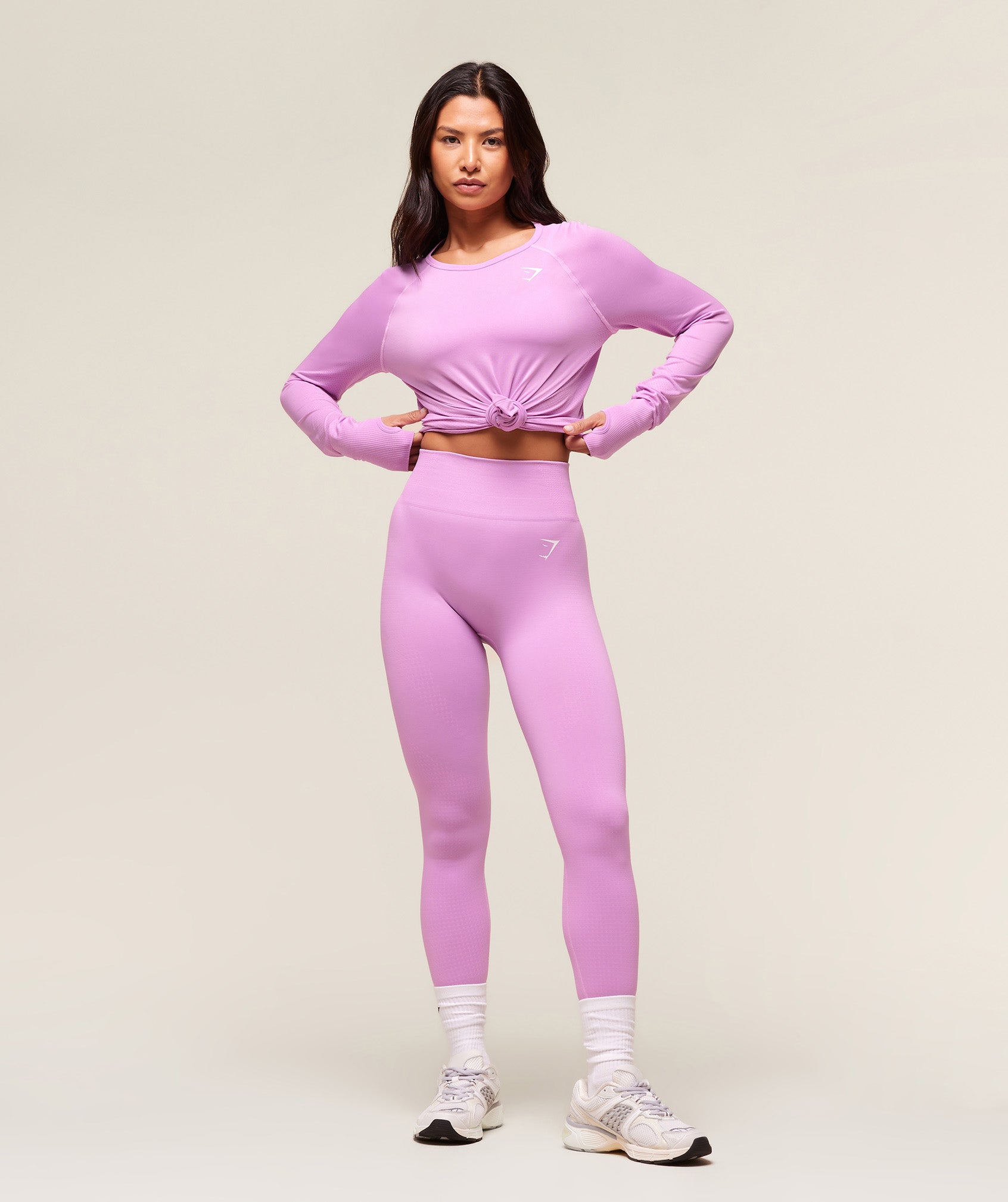 Gymshark Vital Light Long Sleeve Top - Sour Pink Marl