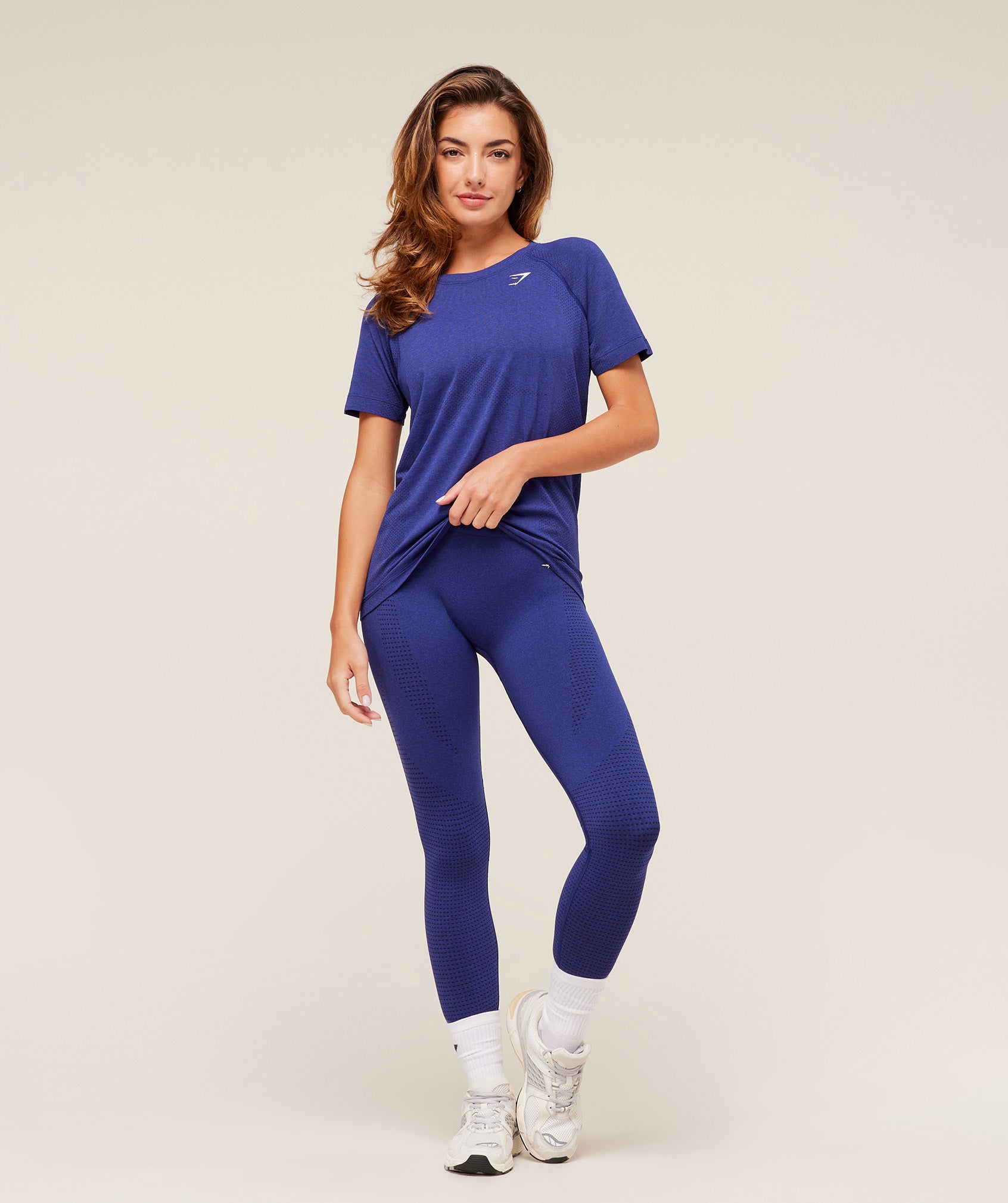 Gymshark Vital Light T-Shirt - Cobalt Purple Marl