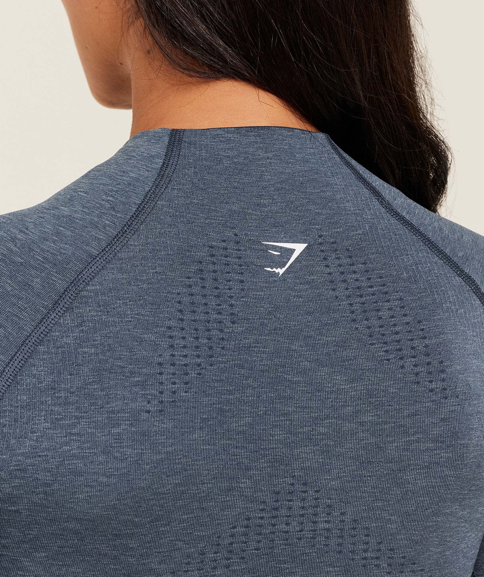 Gymshark Vital Midi Zip Up Jacket - GS Stealth Blue/ Marl