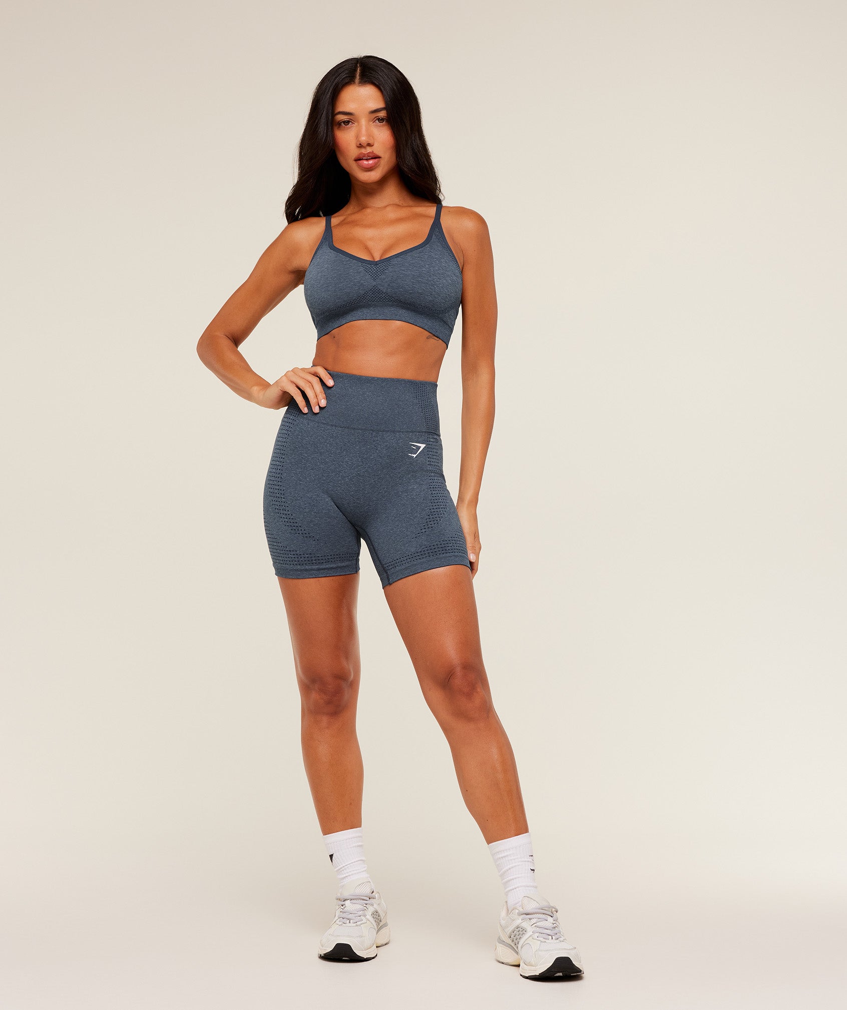 Gymshark Vital Sports Bra - GS Stealth Blue/ Marl