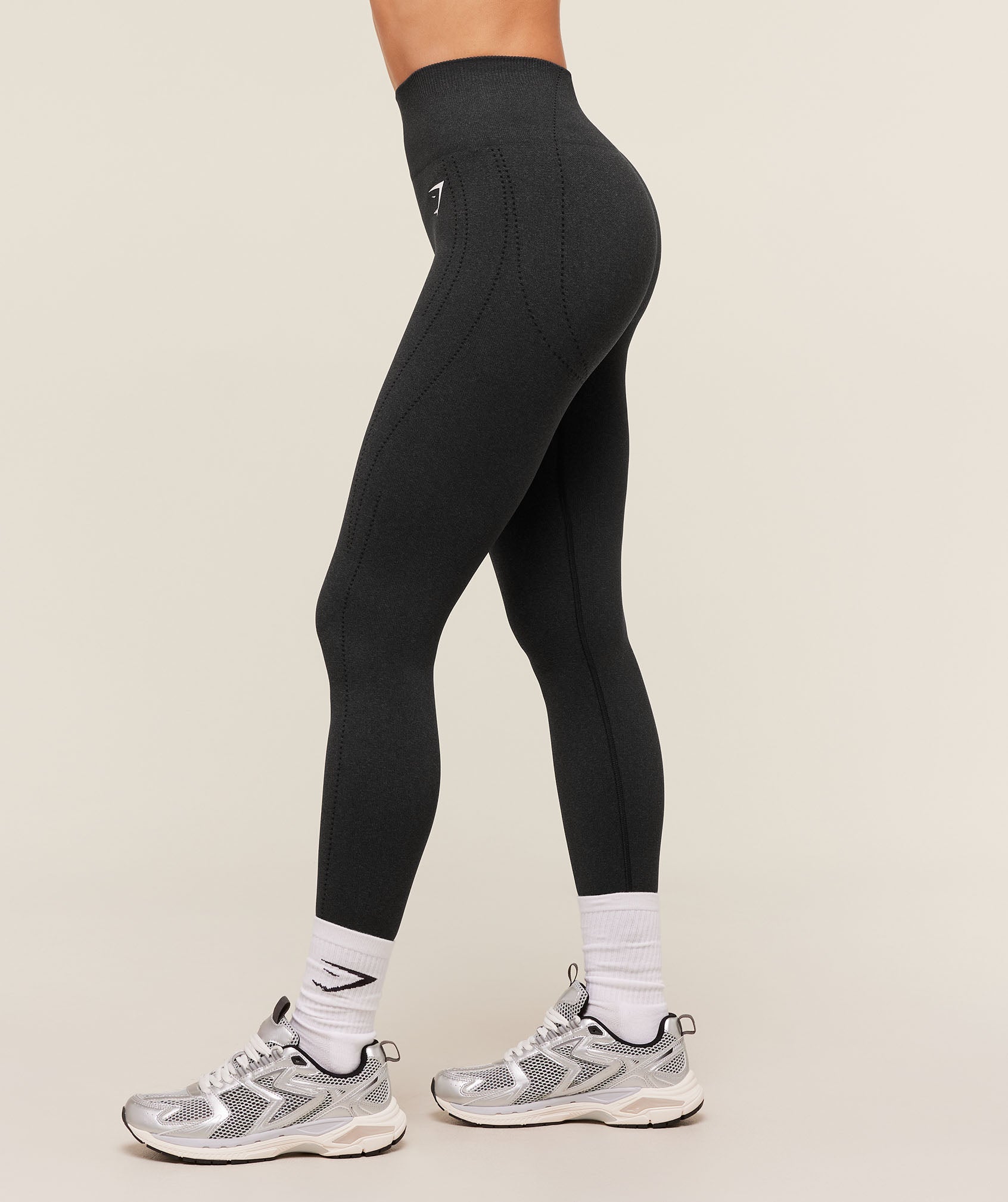 Gymshark VItal Warm Leggings - Black Marl