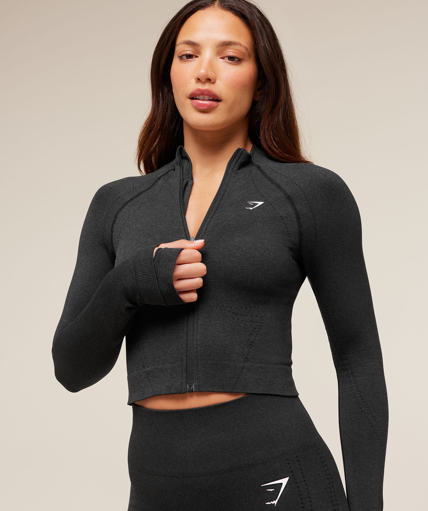 Gymshark Vital Warm Jacket - Black Marl