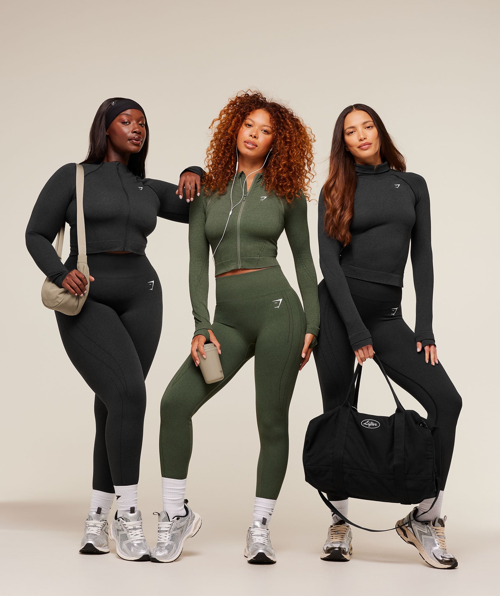 Gymshark Vital Warm Jacket - Base Green/Marl