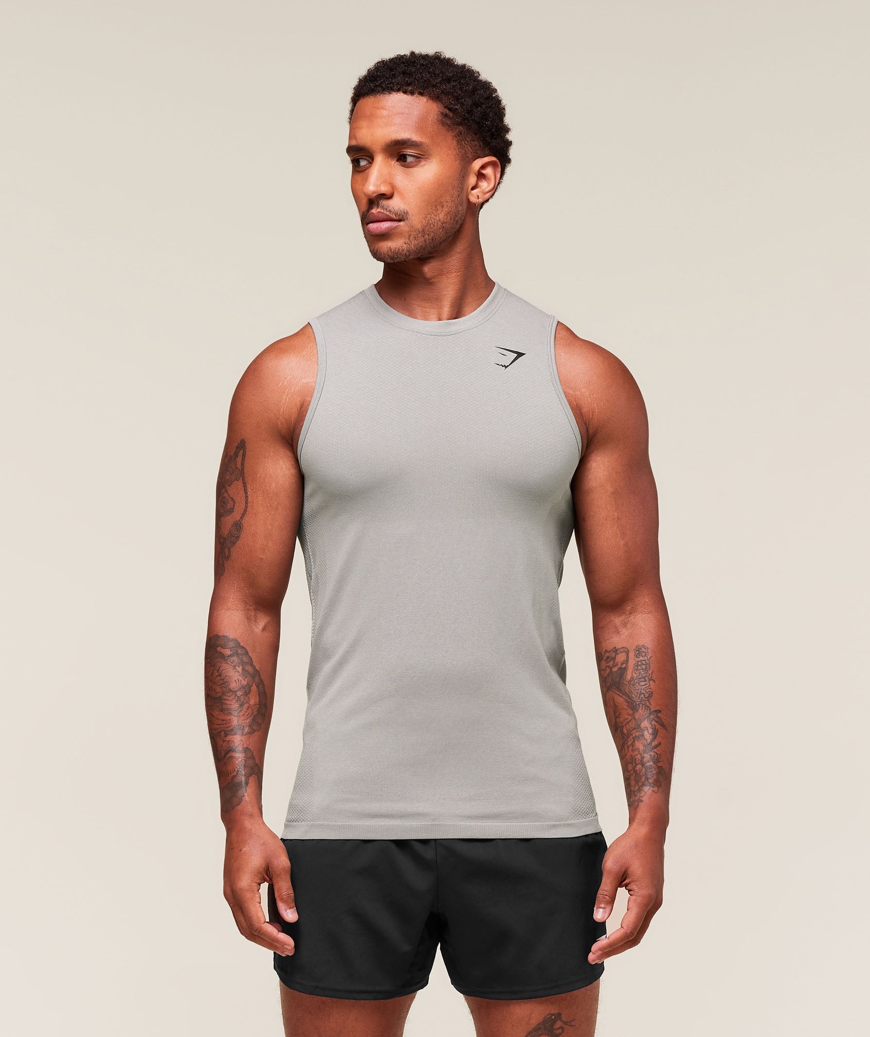 Gymshark Vital Tank - Light Grey/Smokey Grey