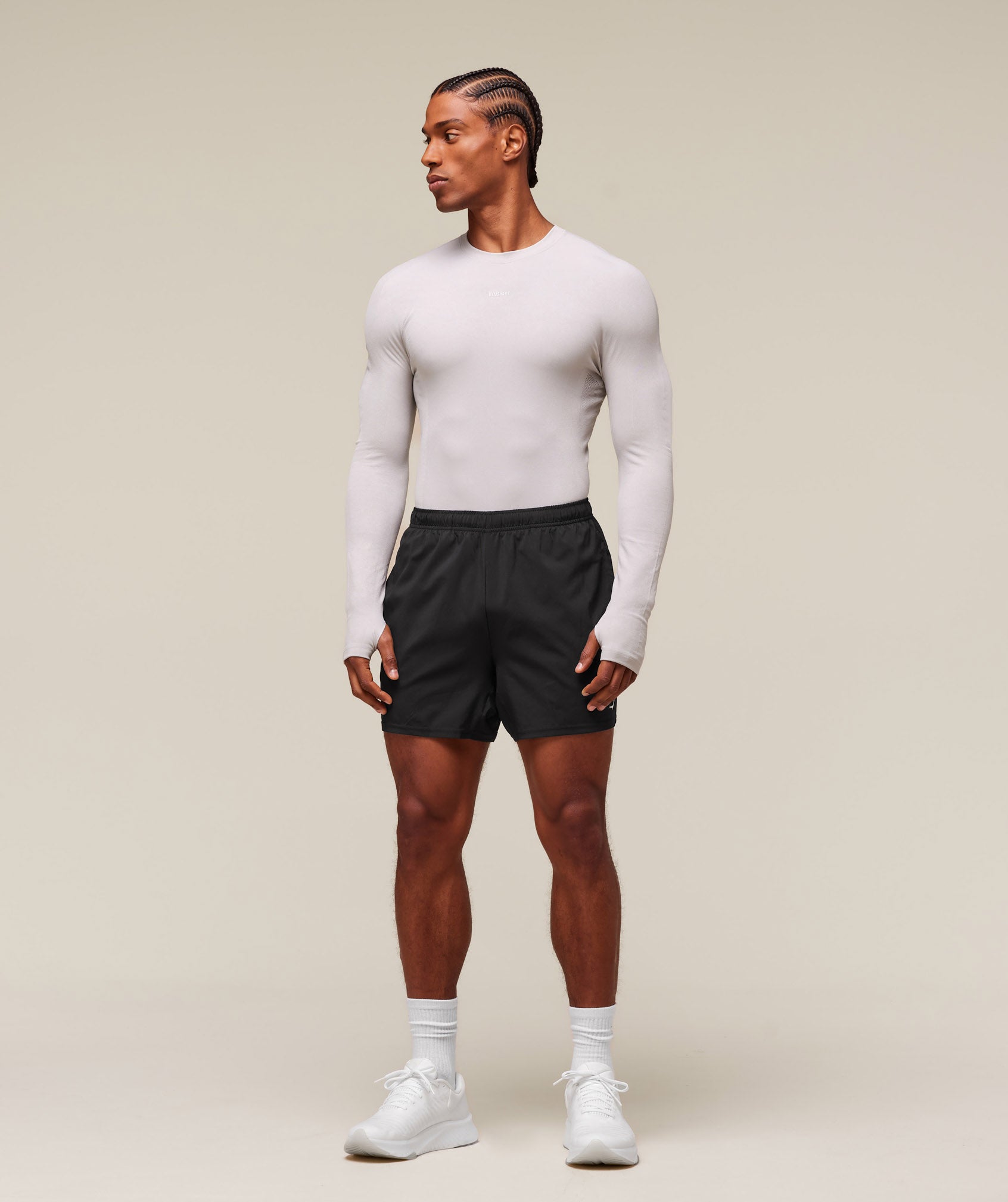 Gymshark everywear Warp Knit LS T-Shirt - Tame Grey