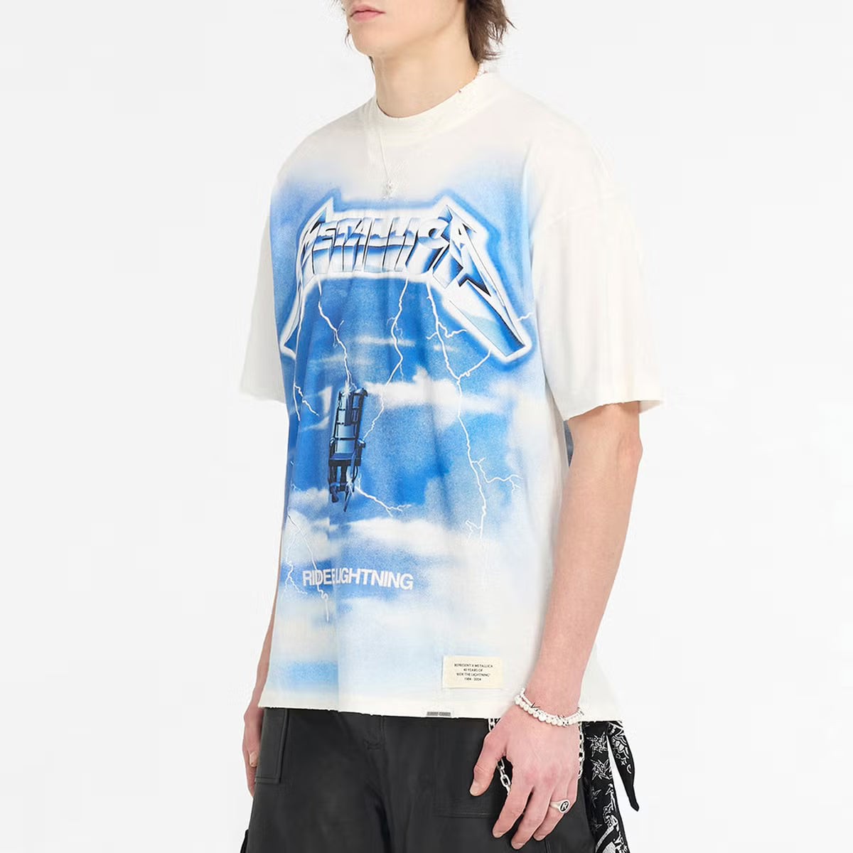 REPRESENT x Metallica Ride The Lightning Cotton-Blend T-Shirt