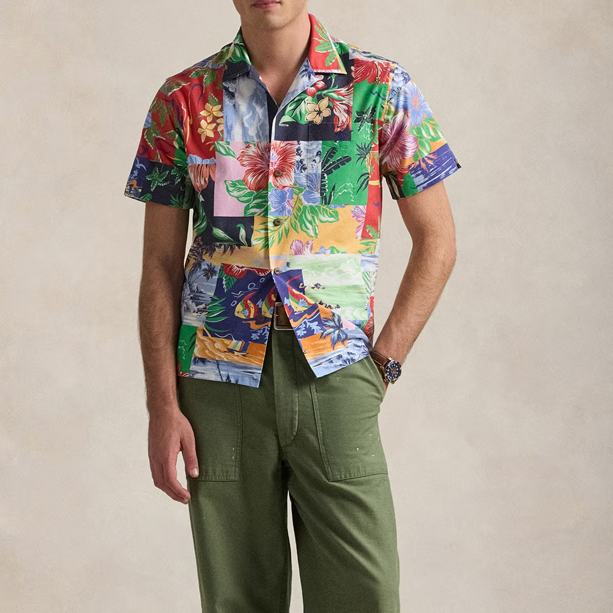 Polo Ralph Lauren Classic Fit Cotton-Poplin Oxford Short Sleeved Shirt